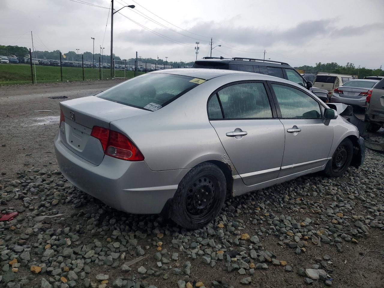 2007 Honda Civic Lx Silver vin: 1HGFA16587L013637