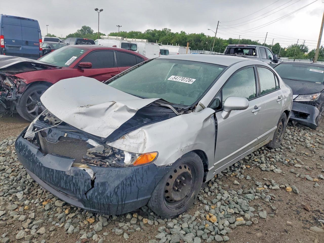 2007 Honda Civic Lx Silver vin: 1HGFA16587L013637