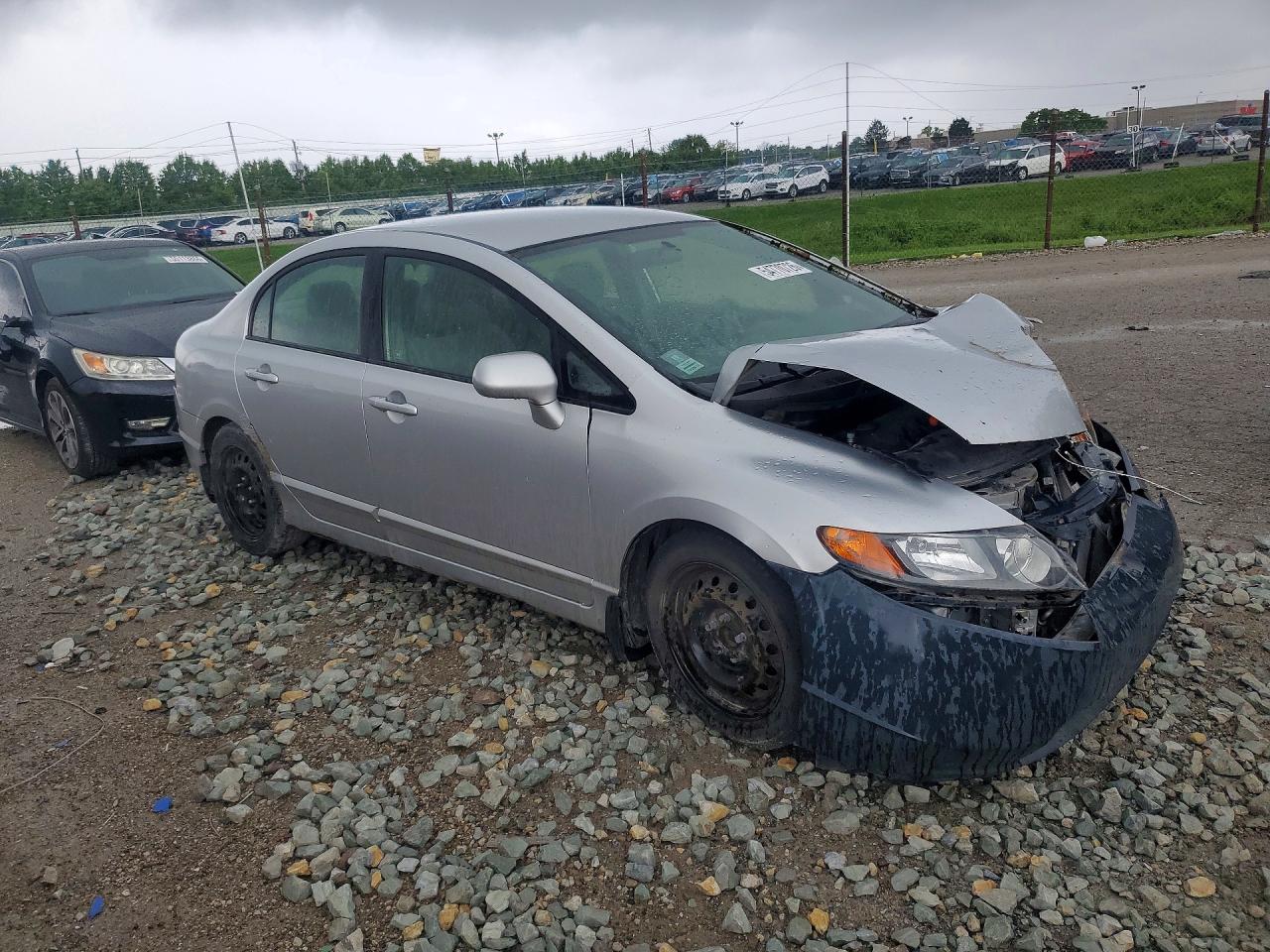 2007 Honda Civic Lx Silver vin: 1HGFA16587L013637
