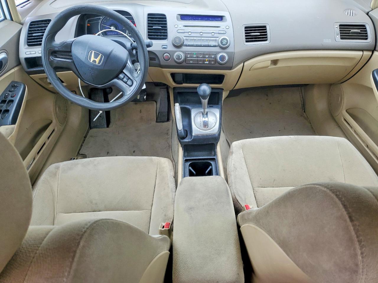 2007 Honda Civic Lx White vin: 1HGFA16587L017235