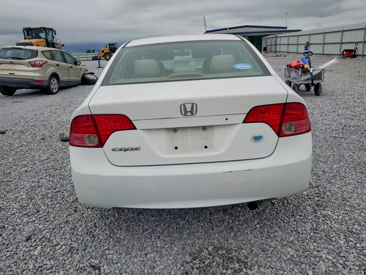 2007 Honda Civic Lx White vin: 1HGFA16587L017235