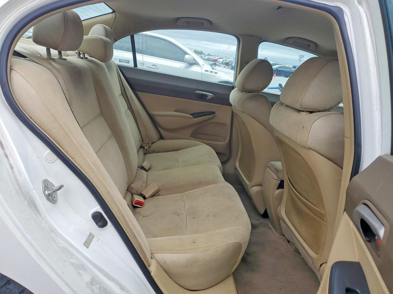 2007 Honda Civic Lx White vin: 1HGFA16587L017235