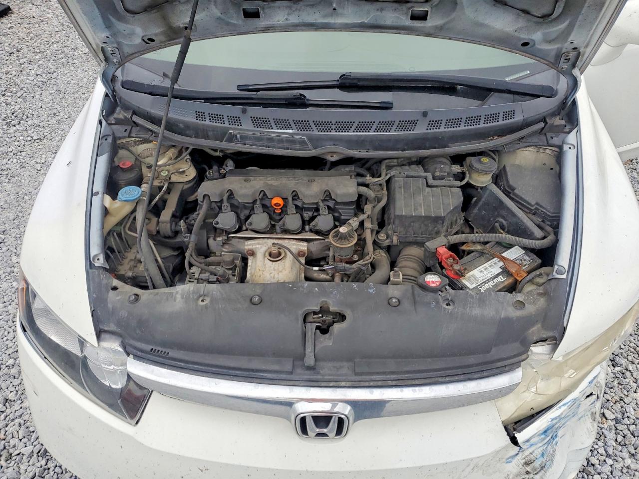 2007 Honda Civic Lx White vin: 1HGFA16587L017235