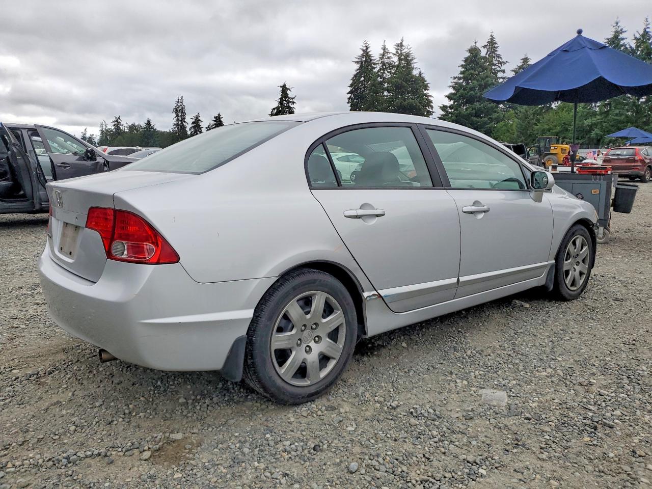 2007 Honda Civic Lx Silver vin: 1HGFA16587L027473