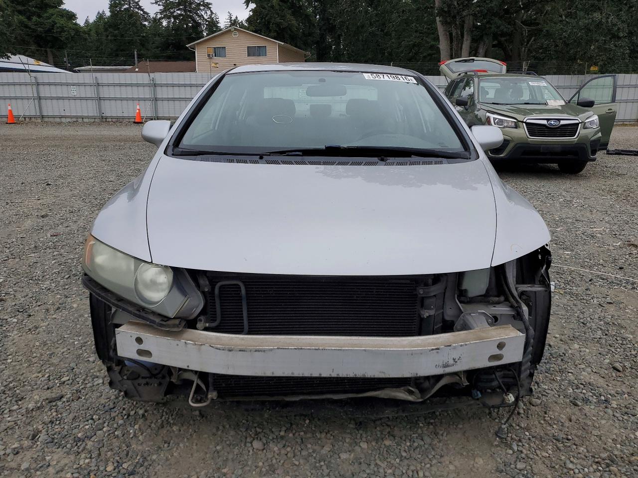 2007 Honda Civic Lx Silver vin: 1HGFA16587L027473