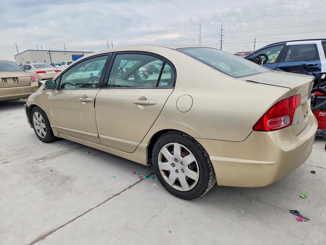 2007 Honda Civic Lx Tan vin: 1HGFA16587L032222