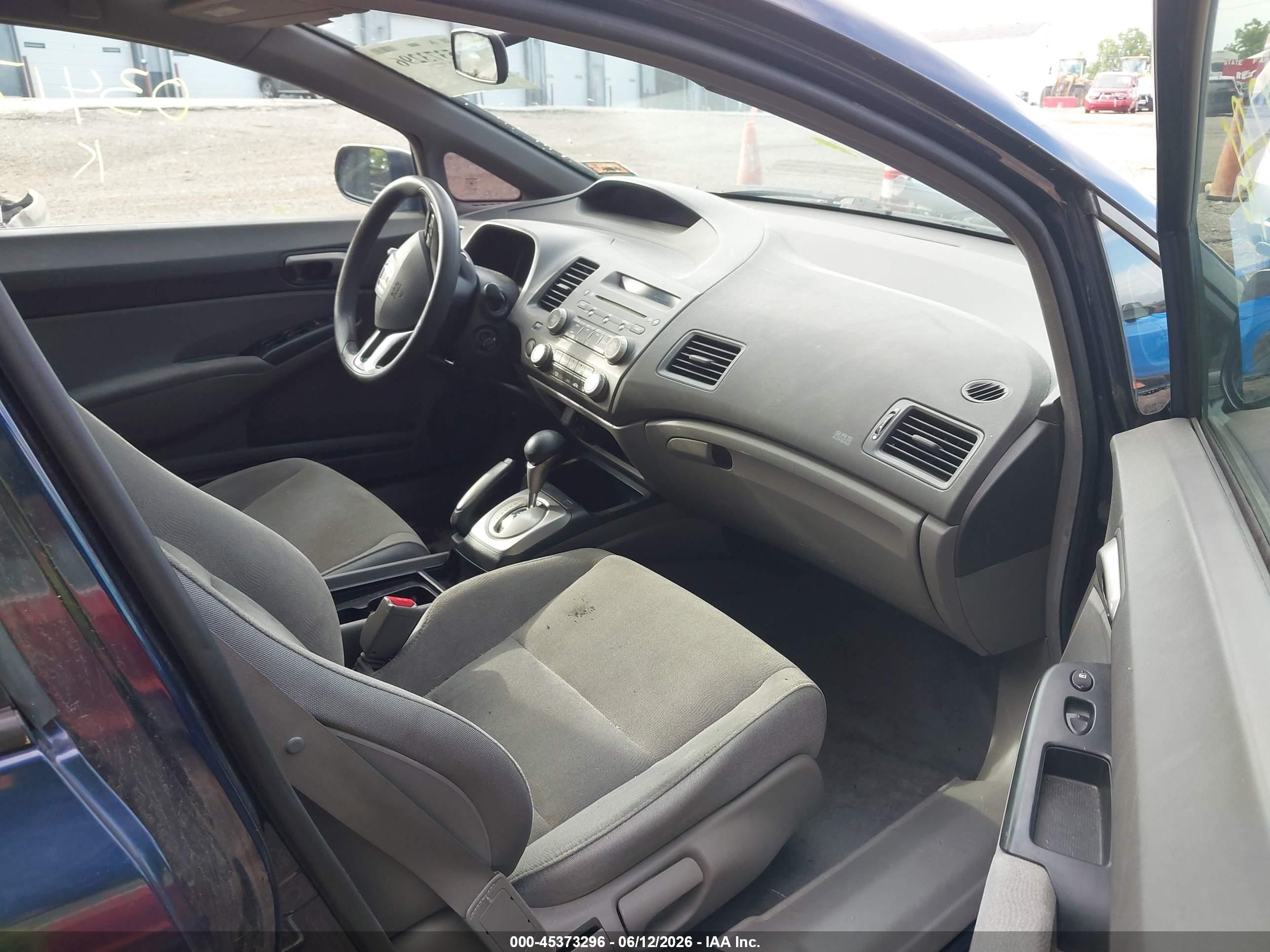 2007 Honda Civic Lx Blue vin: 1HGFA16587L034178