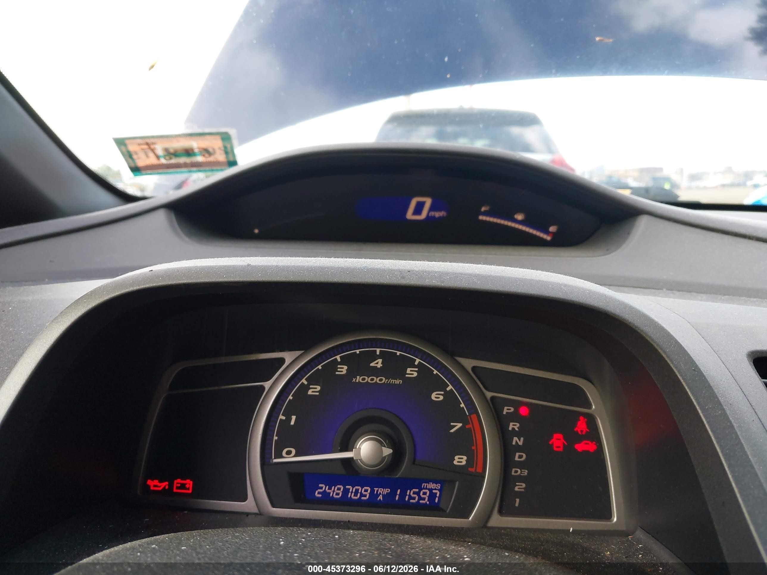 2007 Honda Civic Lx Blue vin: 1HGFA16587L034178