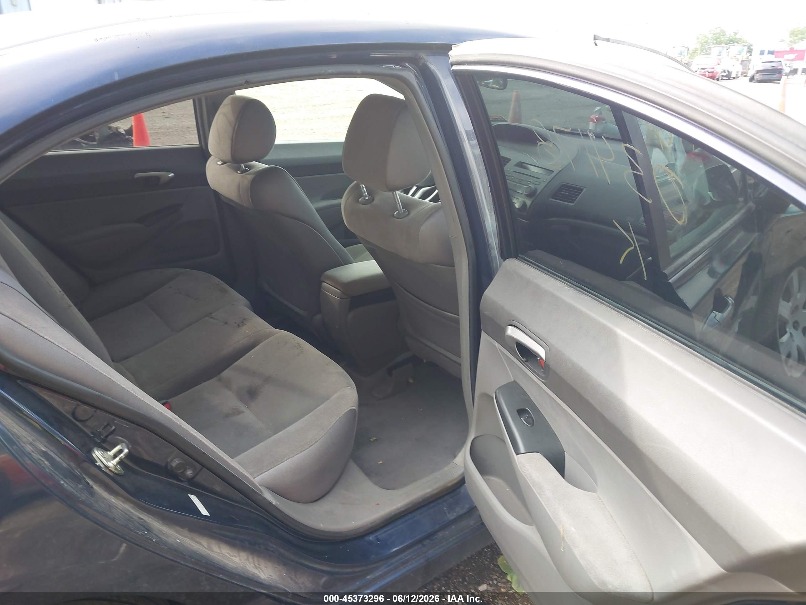 2007 Honda Civic Lx Blue vin: 1HGFA16587L034178