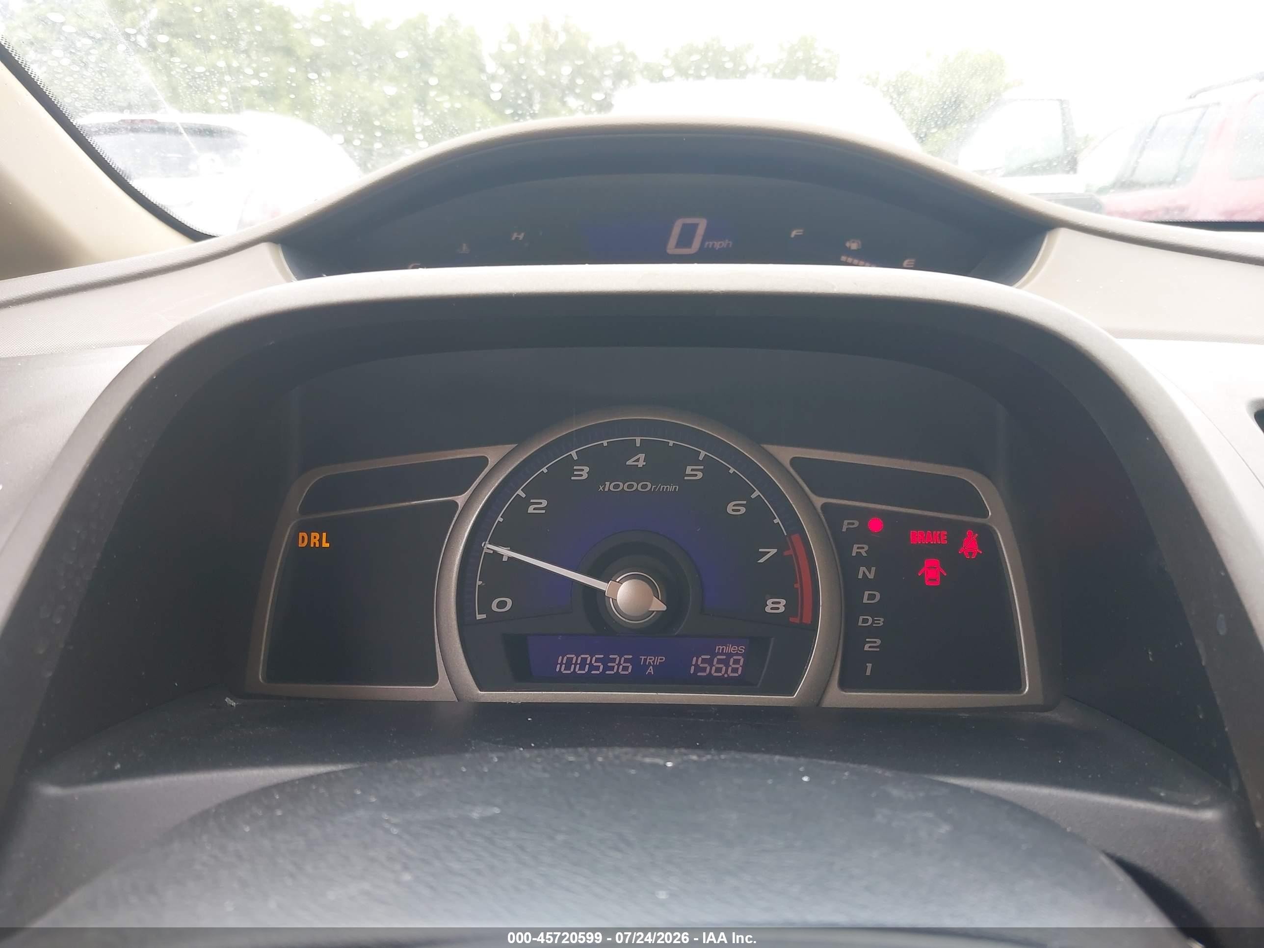 2007 Honda Civic Lx White vin: 1HGFA16587L042202