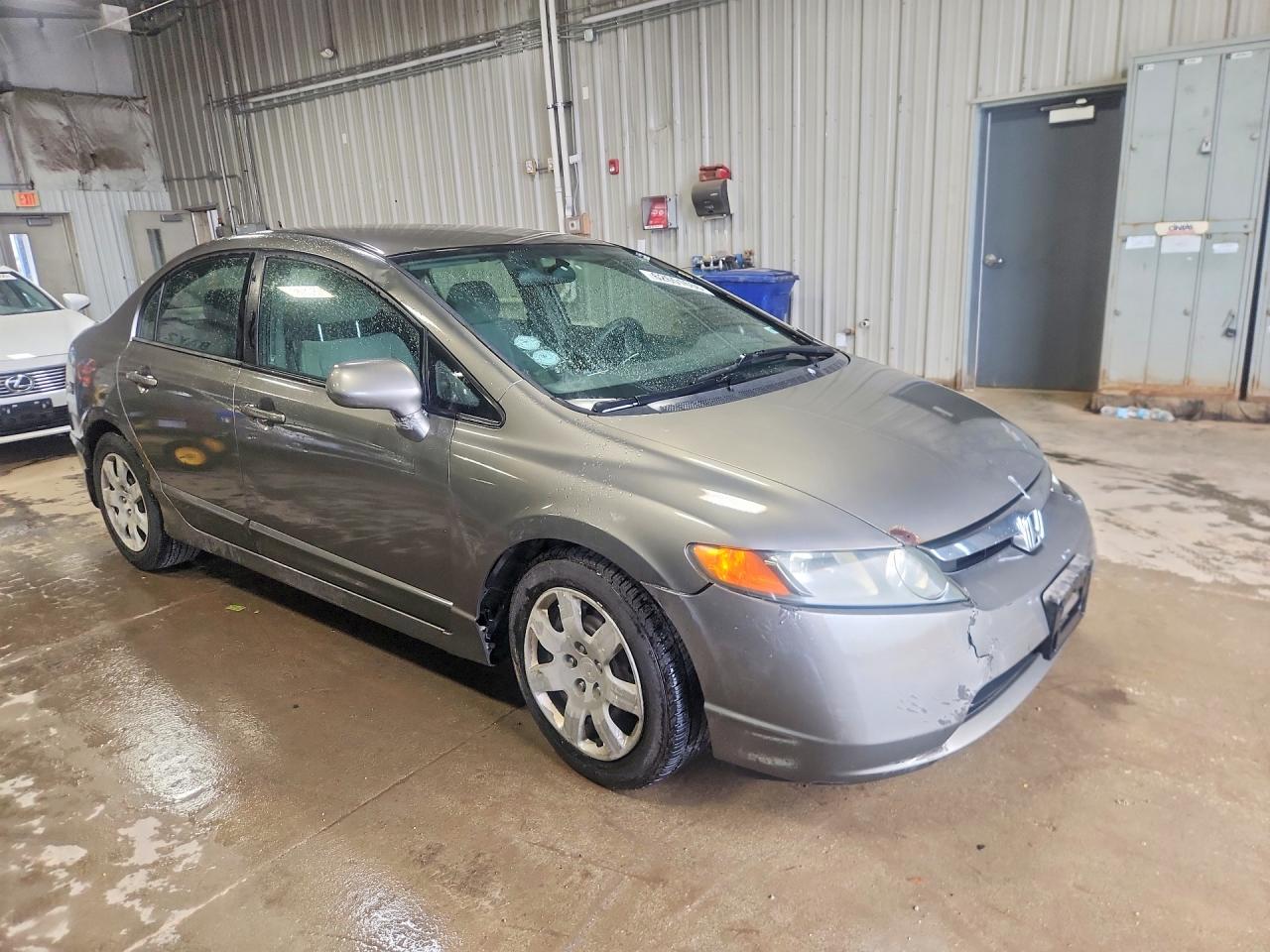 2007 Honda Civic Lx Gray vin: 1HGFA16587L050932