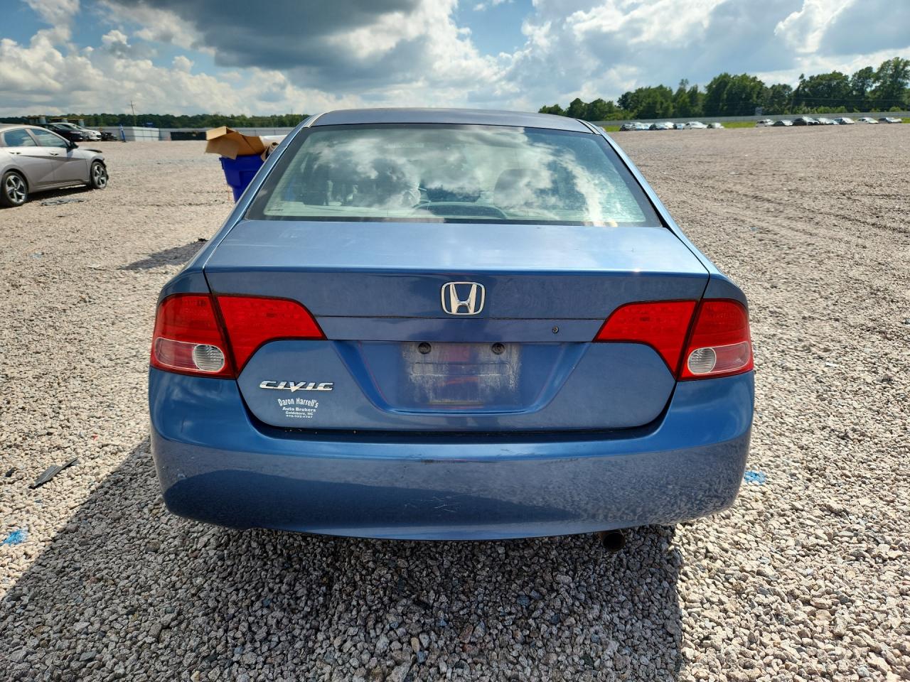 2007 Honda Civic Lx Blue vin: 1HGFA16587L056178