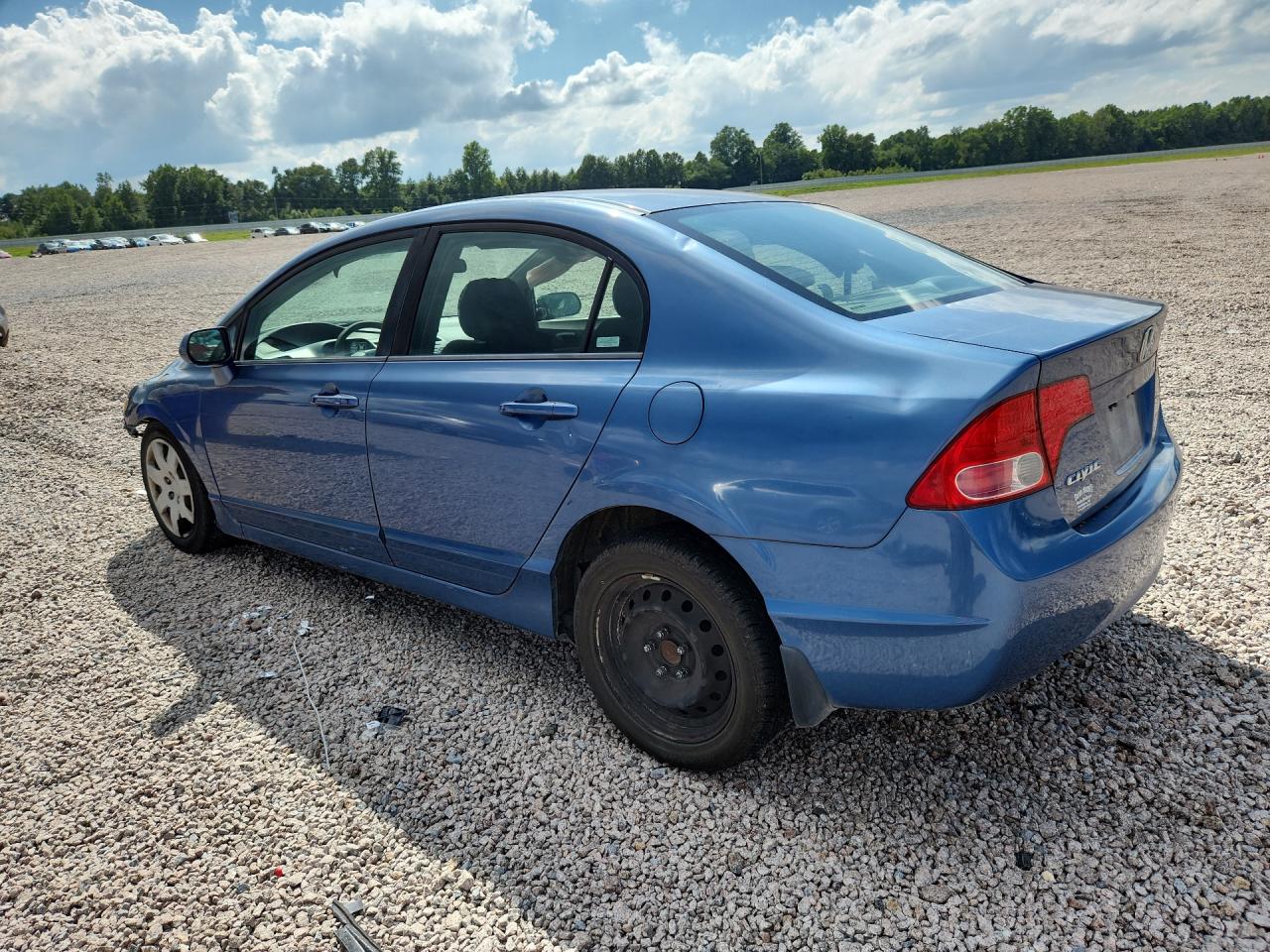 2007 Honda Civic Lx Blue vin: 1HGFA16587L056178