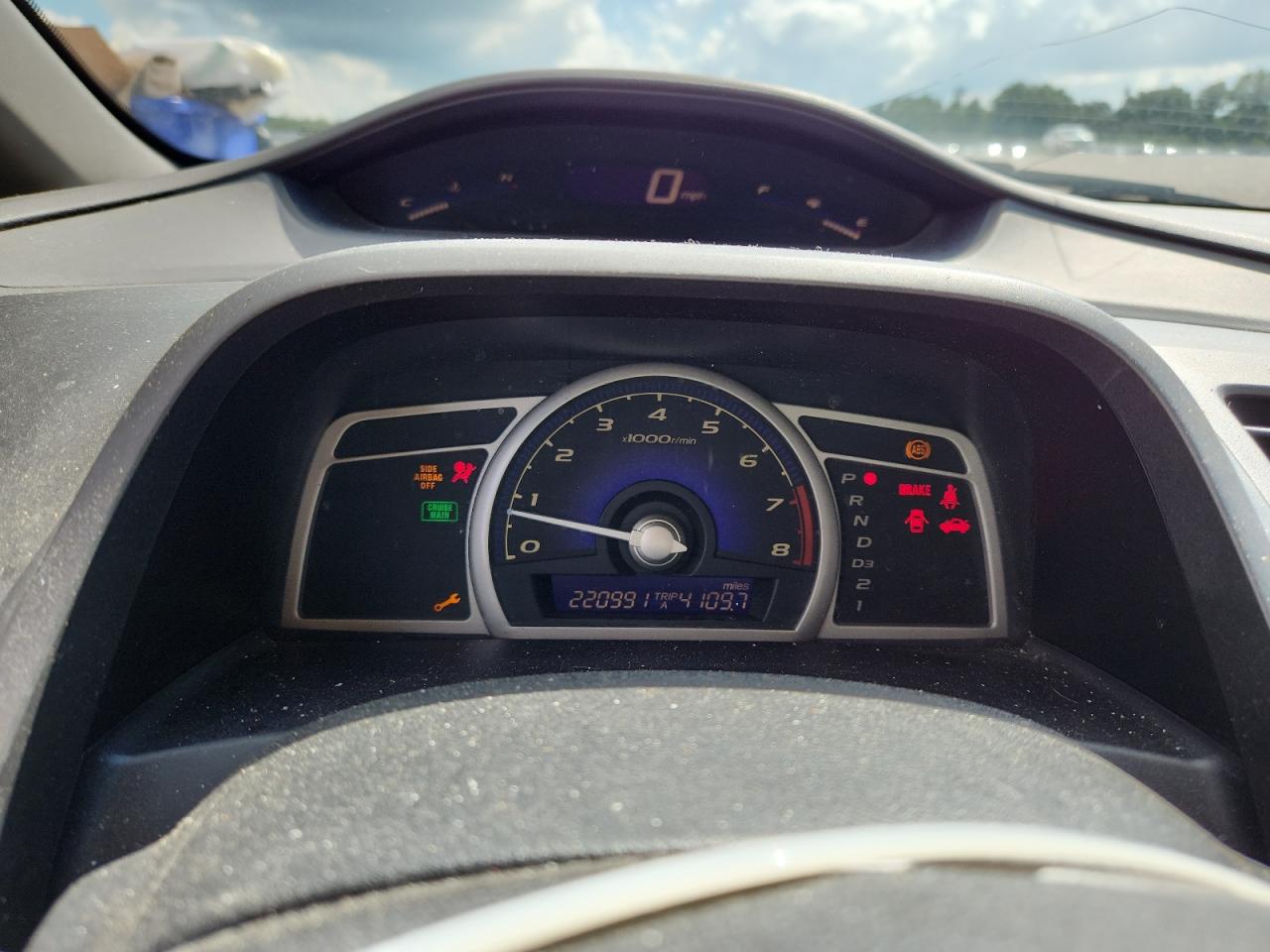 2007 Honda Civic Lx Blue vin: 1HGFA16587L056178