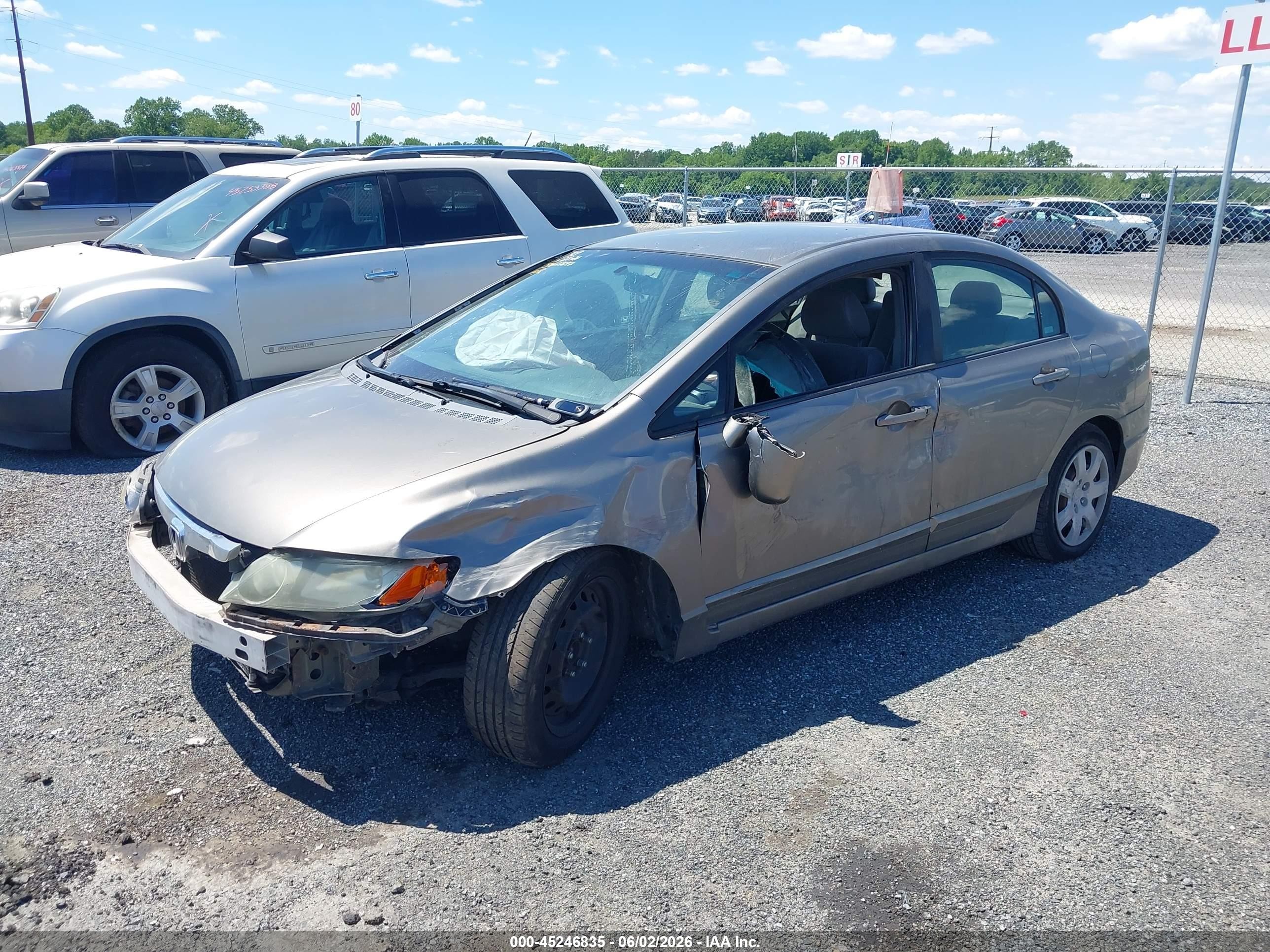 2007 Honda Civic Lx Pewter vin: 1HGFA16587L057699