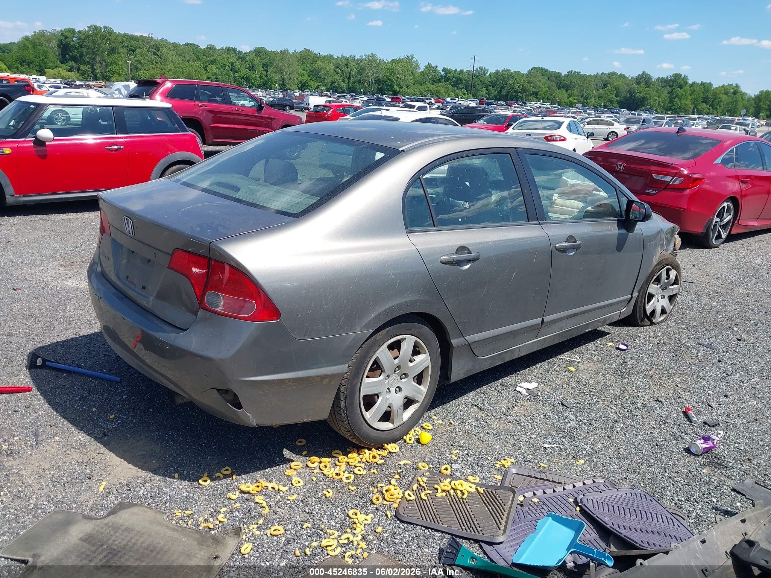 2007 Honda Civic Lx Pewter vin: 1HGFA16587L057699