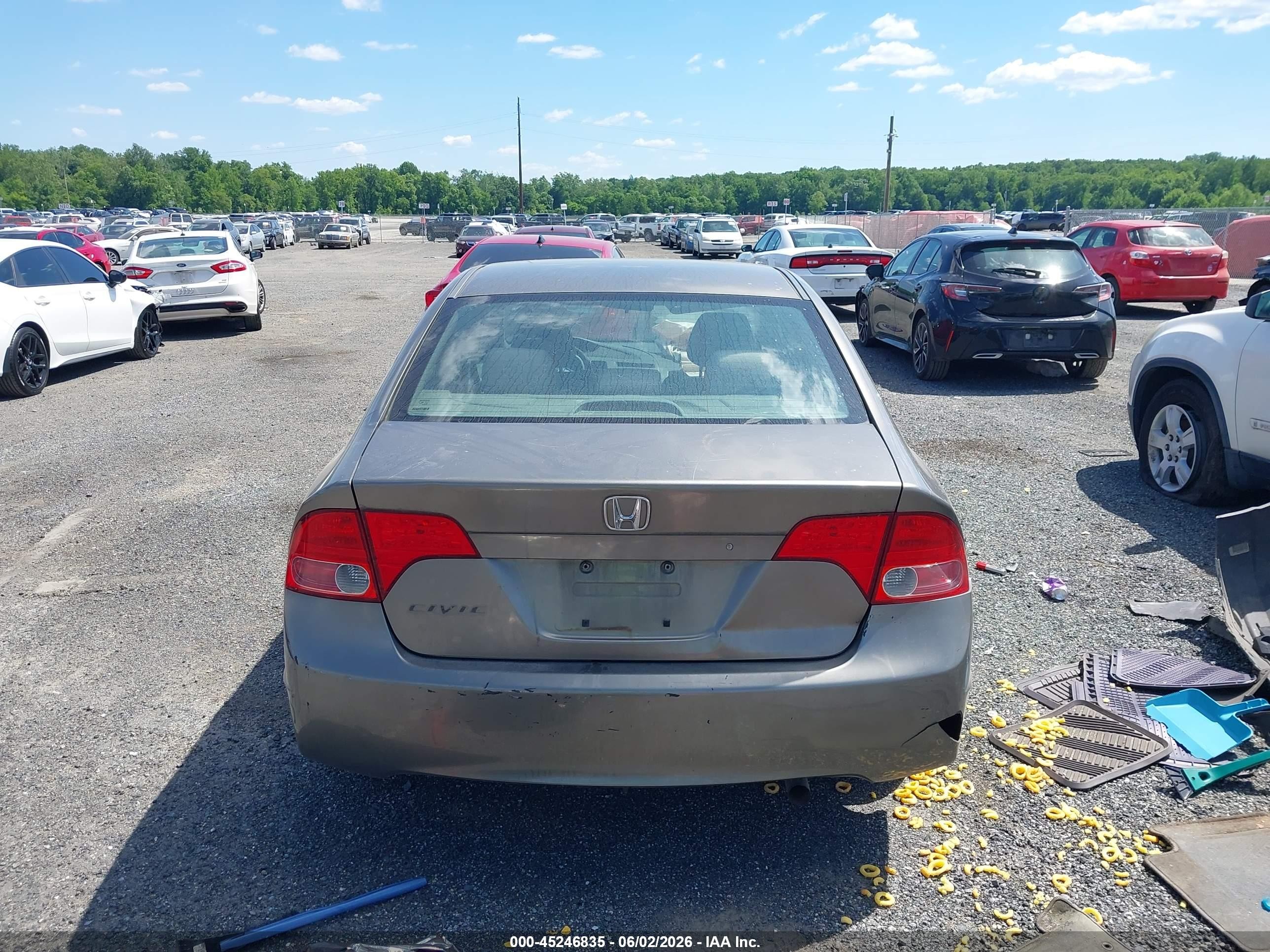 2007 Honda Civic Lx Pewter vin: 1HGFA16587L057699