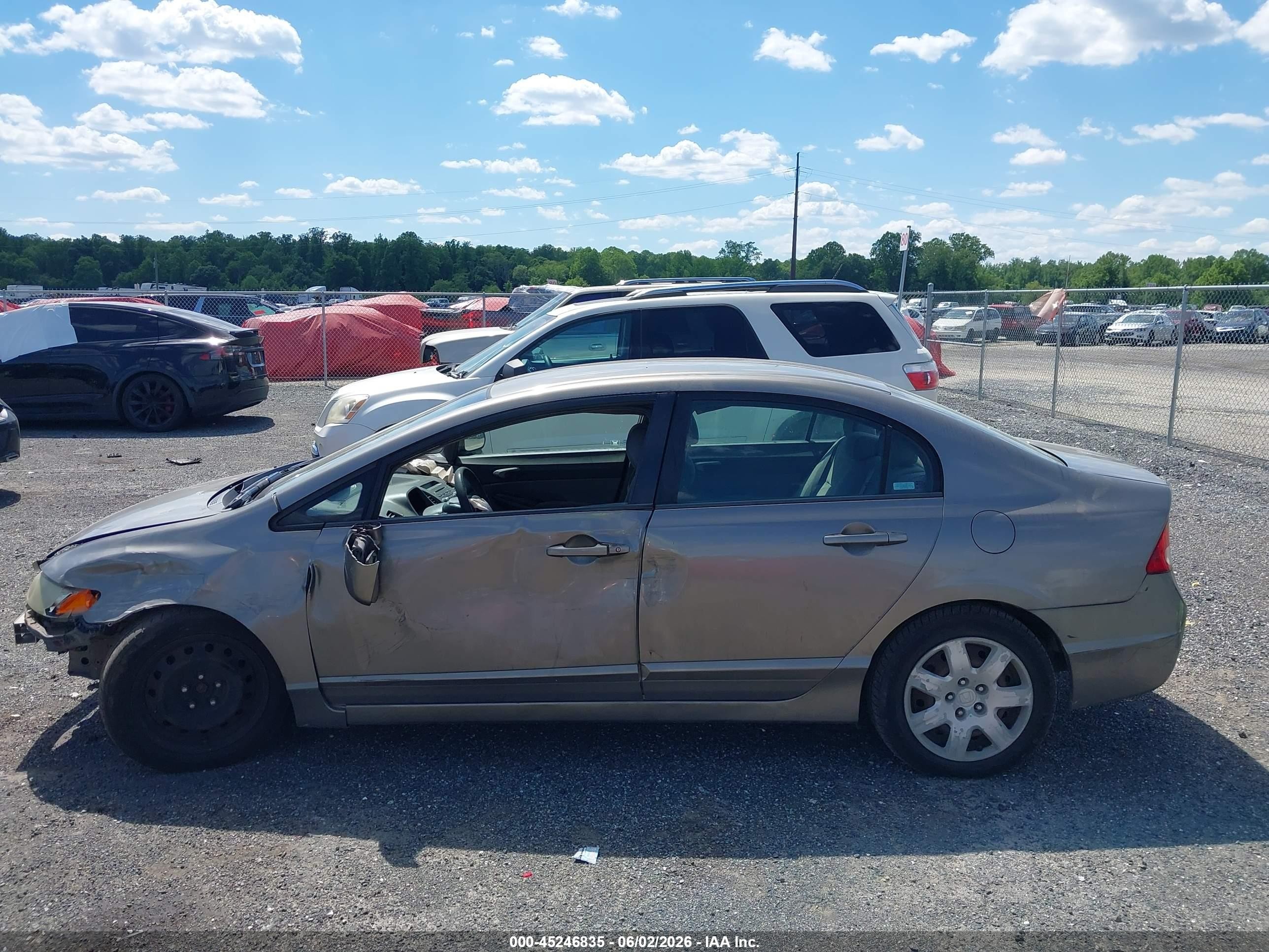 2007 Honda Civic Lx Pewter vin: 1HGFA16587L057699