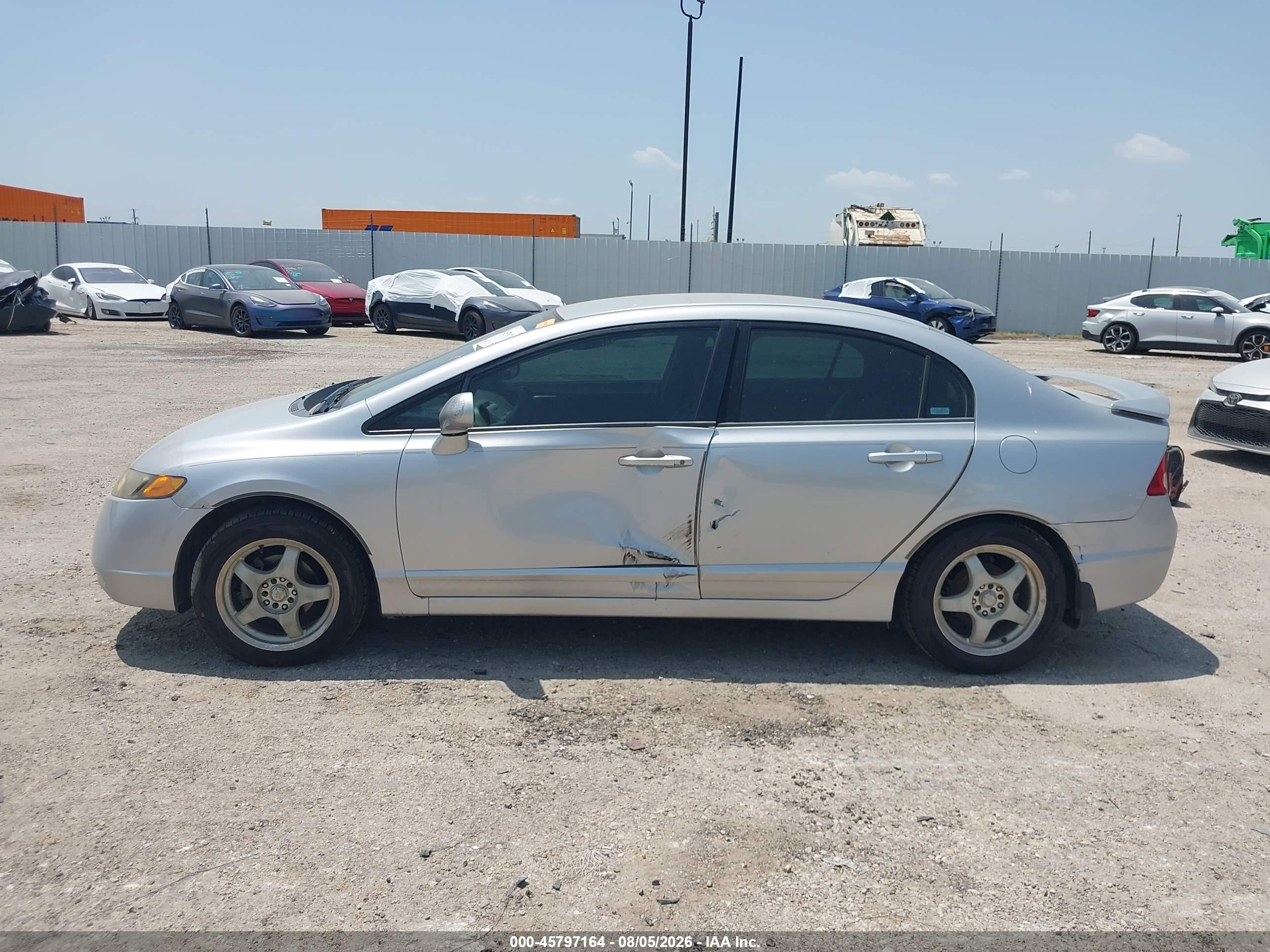2007 Honda Civic Lx Серебряный vin: 1HGFA16587L064748