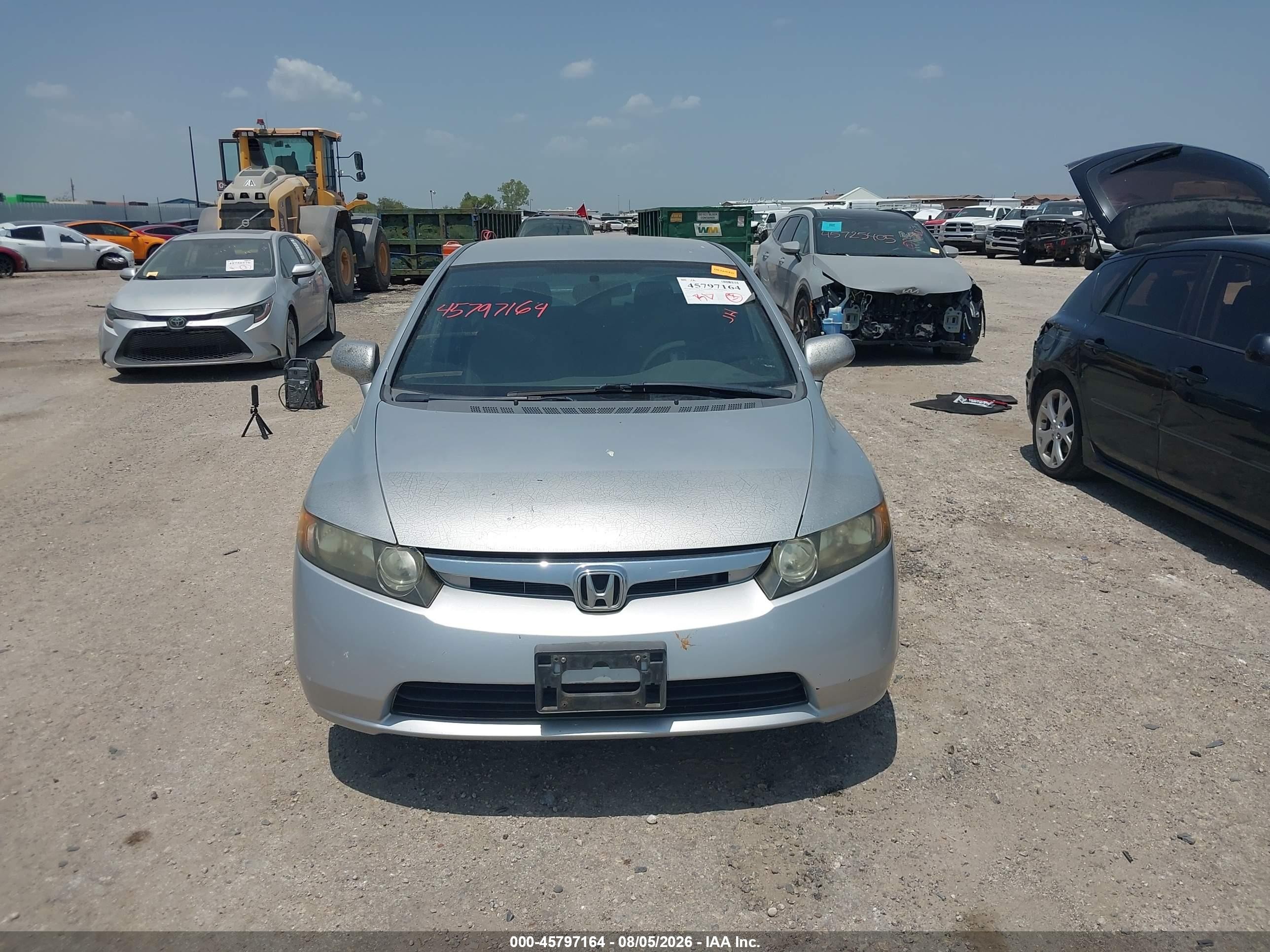 2007 Honda Civic Lx Серебряный vin: 1HGFA16587L064748
