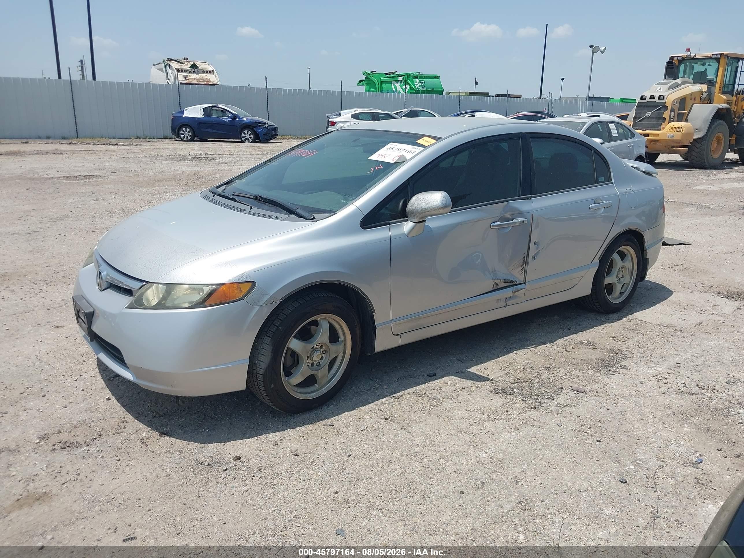 2007 Honda Civic Lx Серебряный vin: 1HGFA16587L064748