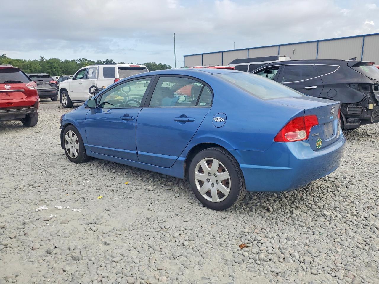 2007 Honda Civic Lx Blue vin: 1HGFA16587L097541