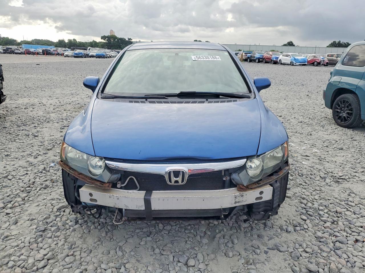 2007 Honda Civic Lx Blue vin: 1HGFA16587L097541
