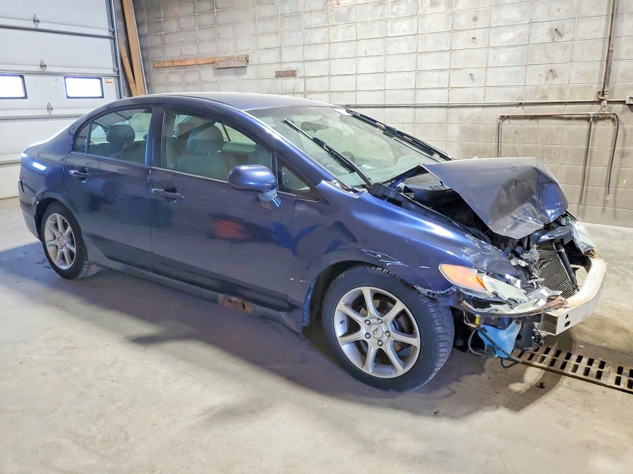 2007 Honda Civic Lx Синий vin: 1HGFA16587L099712
