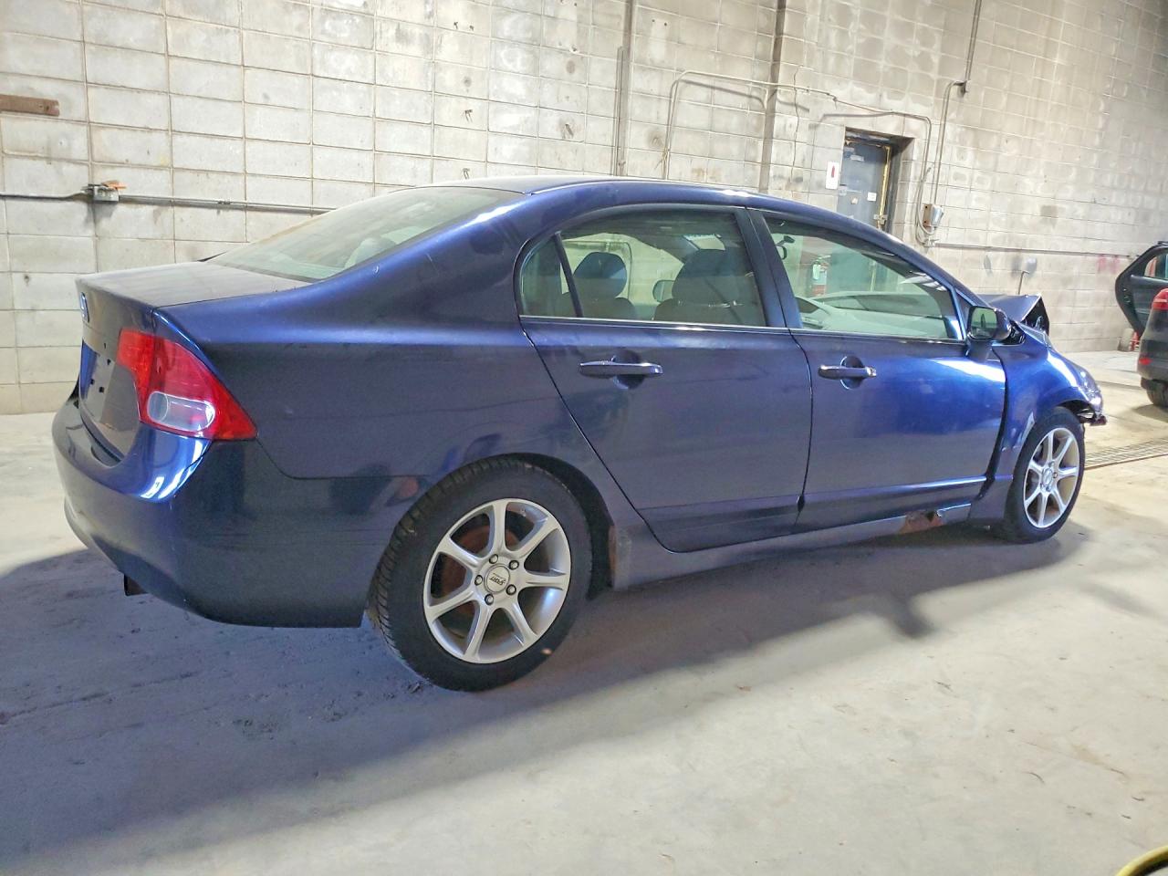 2007 Honda Civic Lx Синий vin: 1HGFA16587L099712