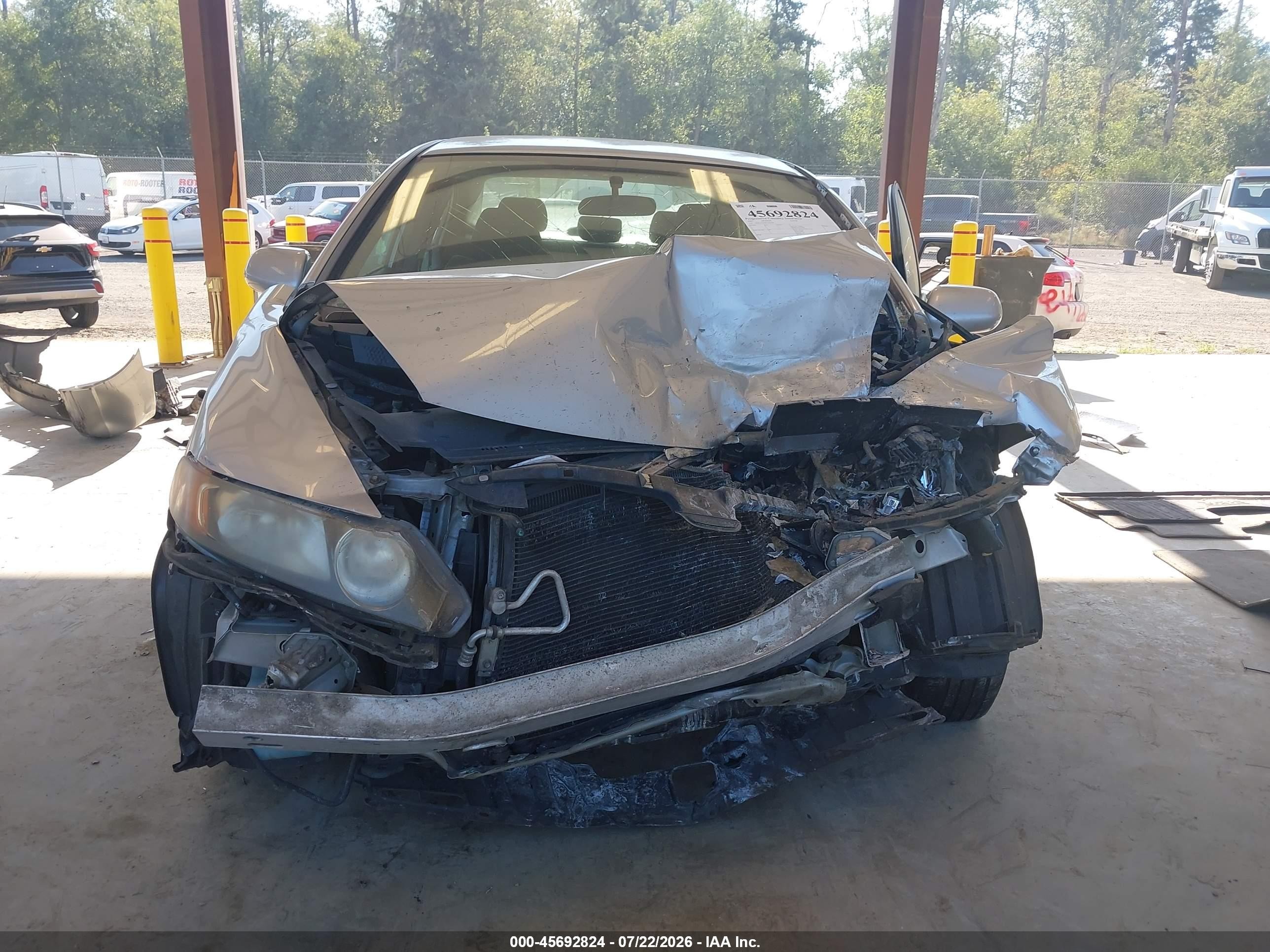 2007 Honda Civic Lx Silver vin: 1HGFA16587L101930