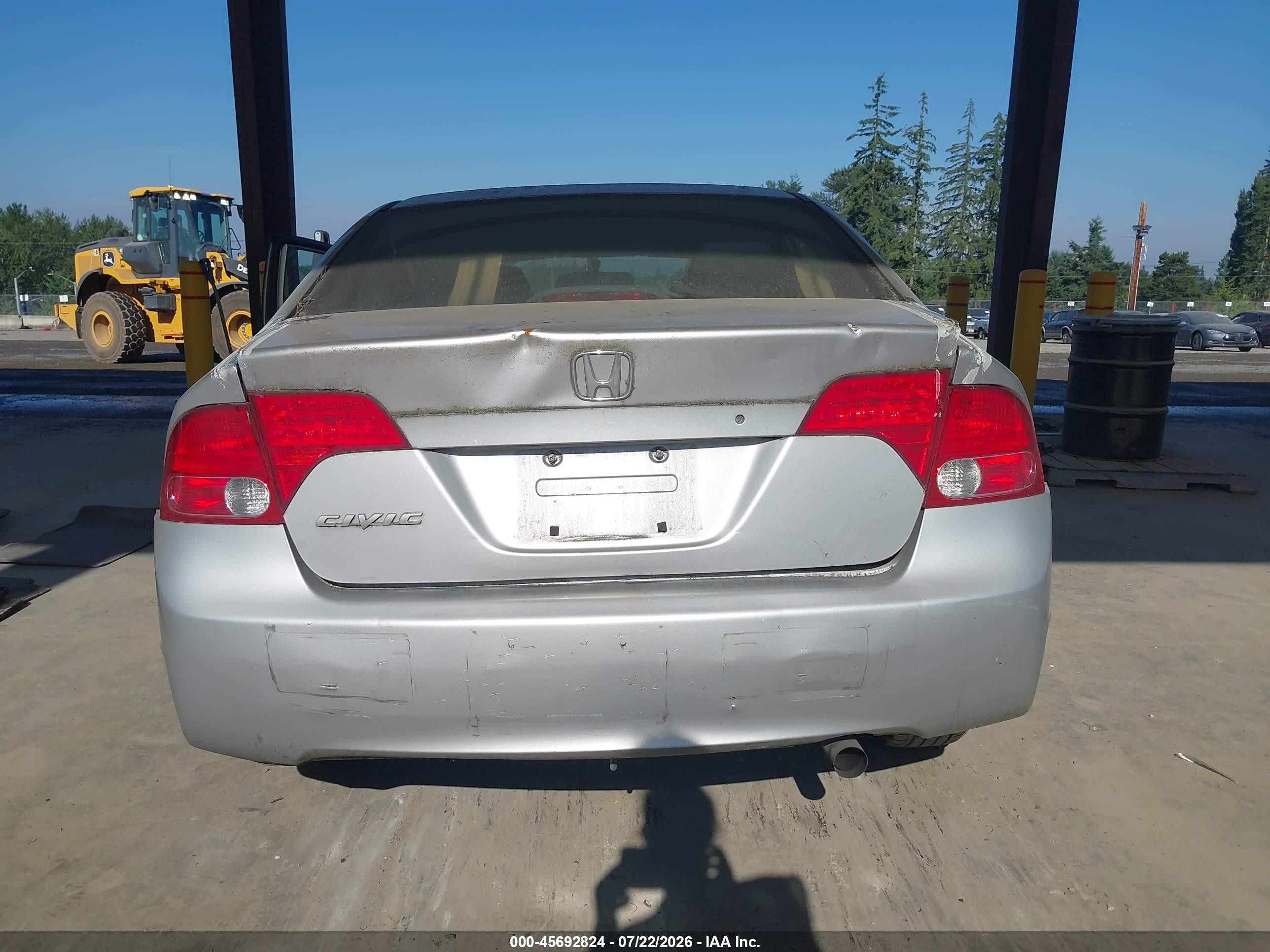 2007 Honda Civic Lx Silver vin: 1HGFA16587L101930