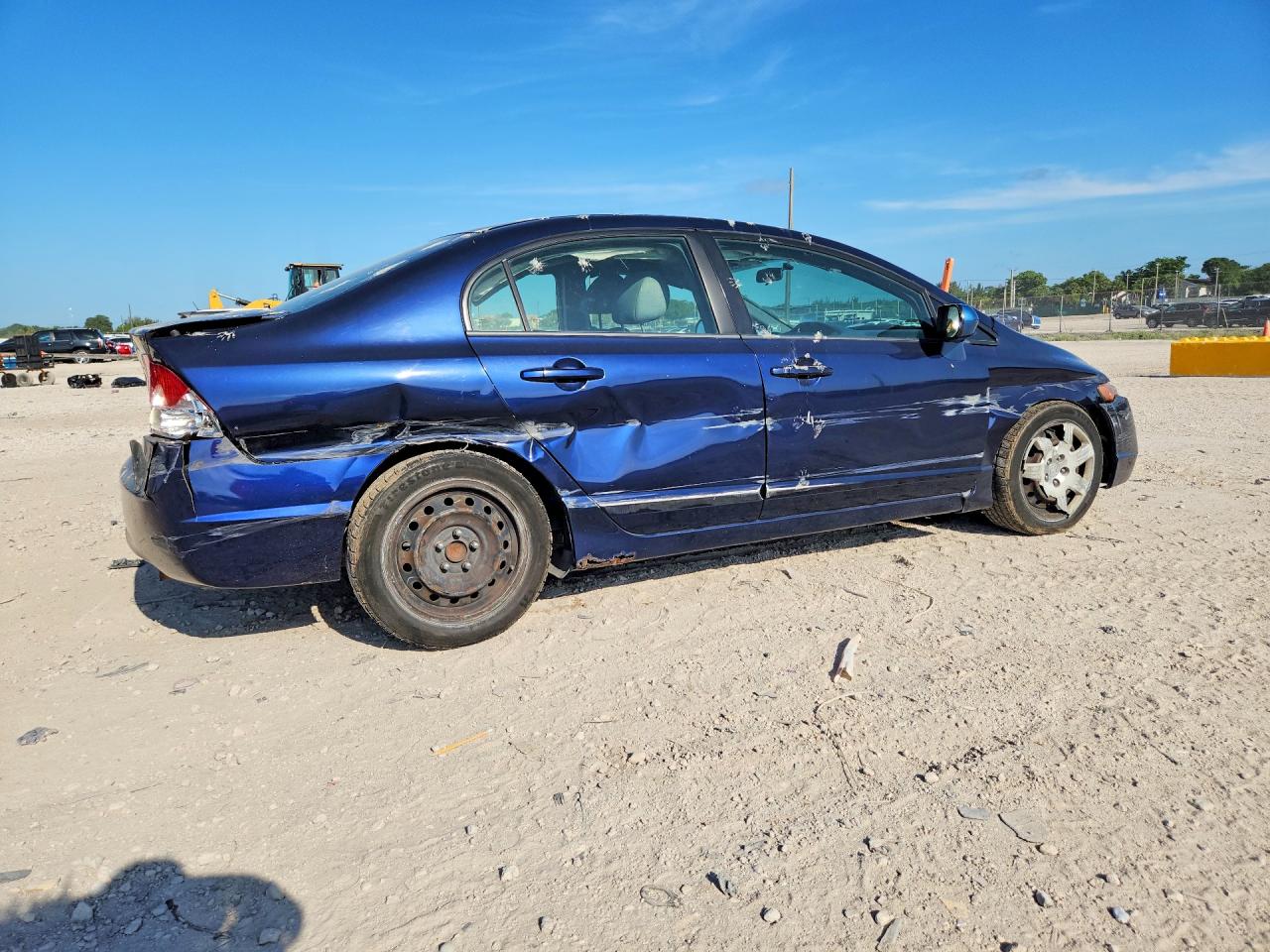 2007 Honda Civic Lx Blue vin: 1HGFA16587L125273