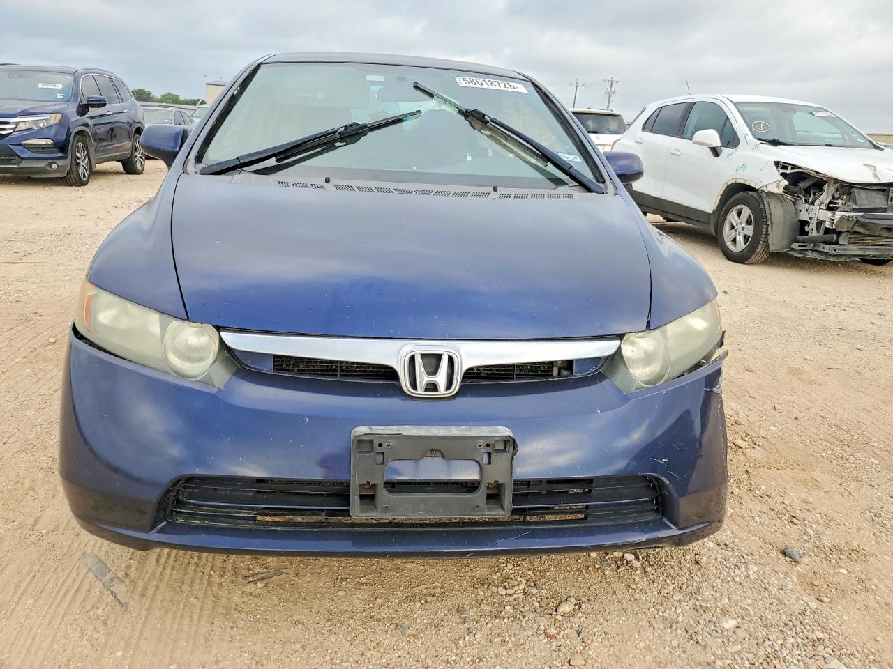 2007 Honda Civic Blue vin: 1HGFA16587L133793