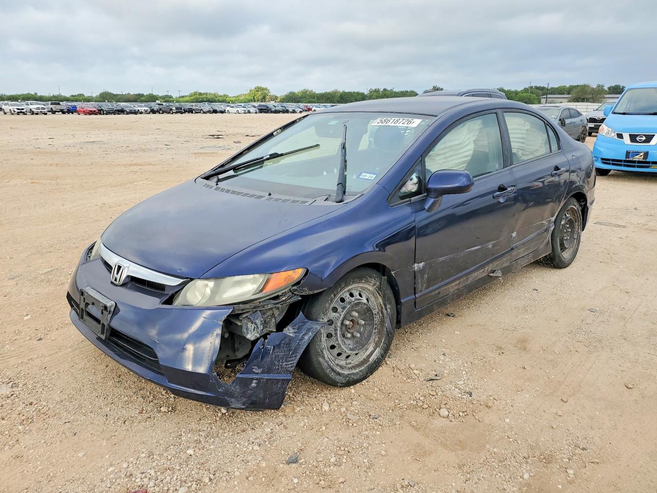 2007 Honda Civic Blue vin: 1HGFA16587L133793