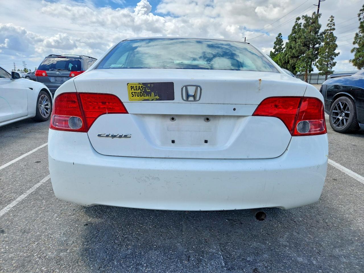 2008 Honda Civic Lx White vin: 1HGFA16588L000467