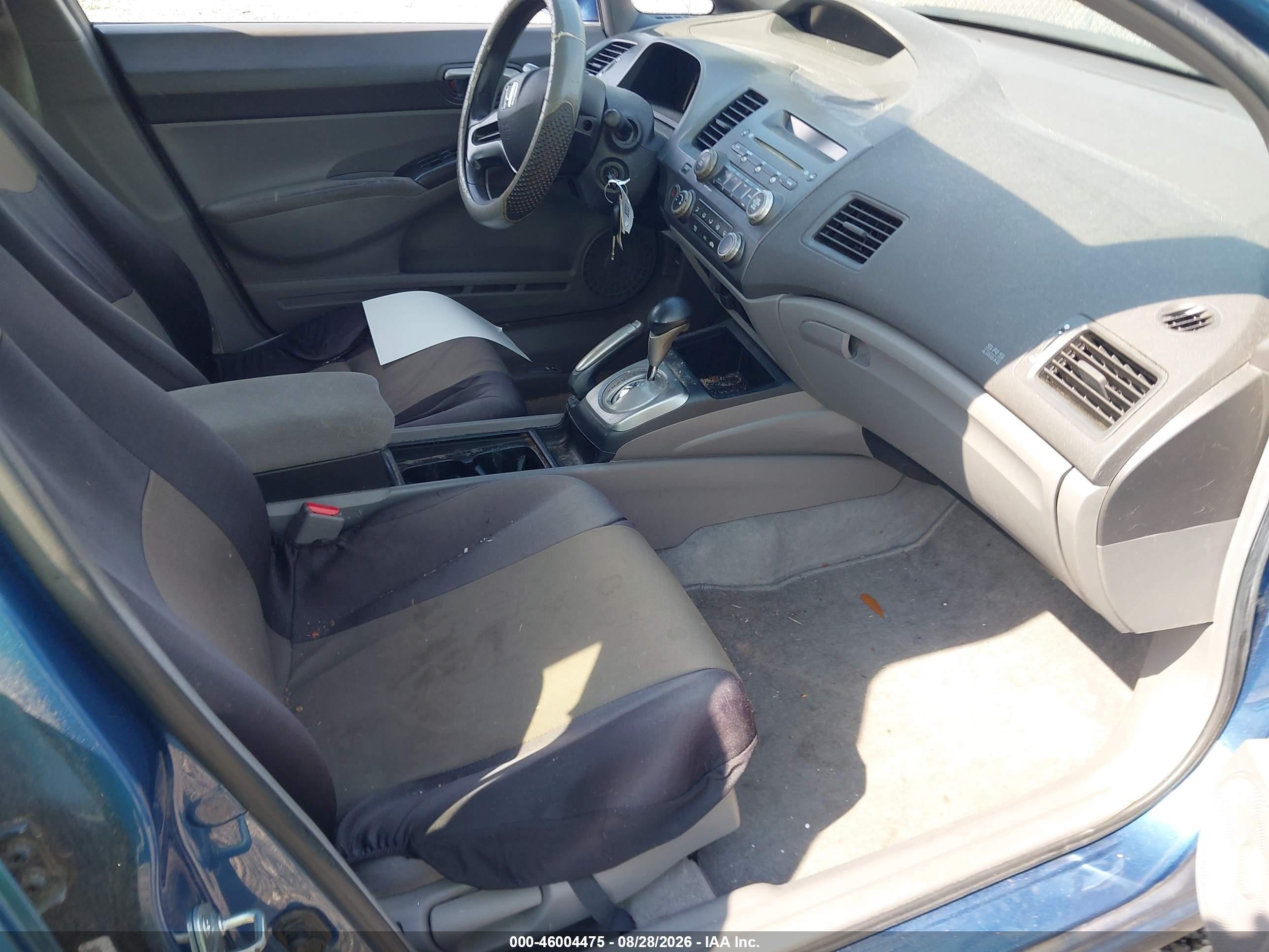 2008 Honda Civic Lx Blue vin: 1HGFA16588L004650