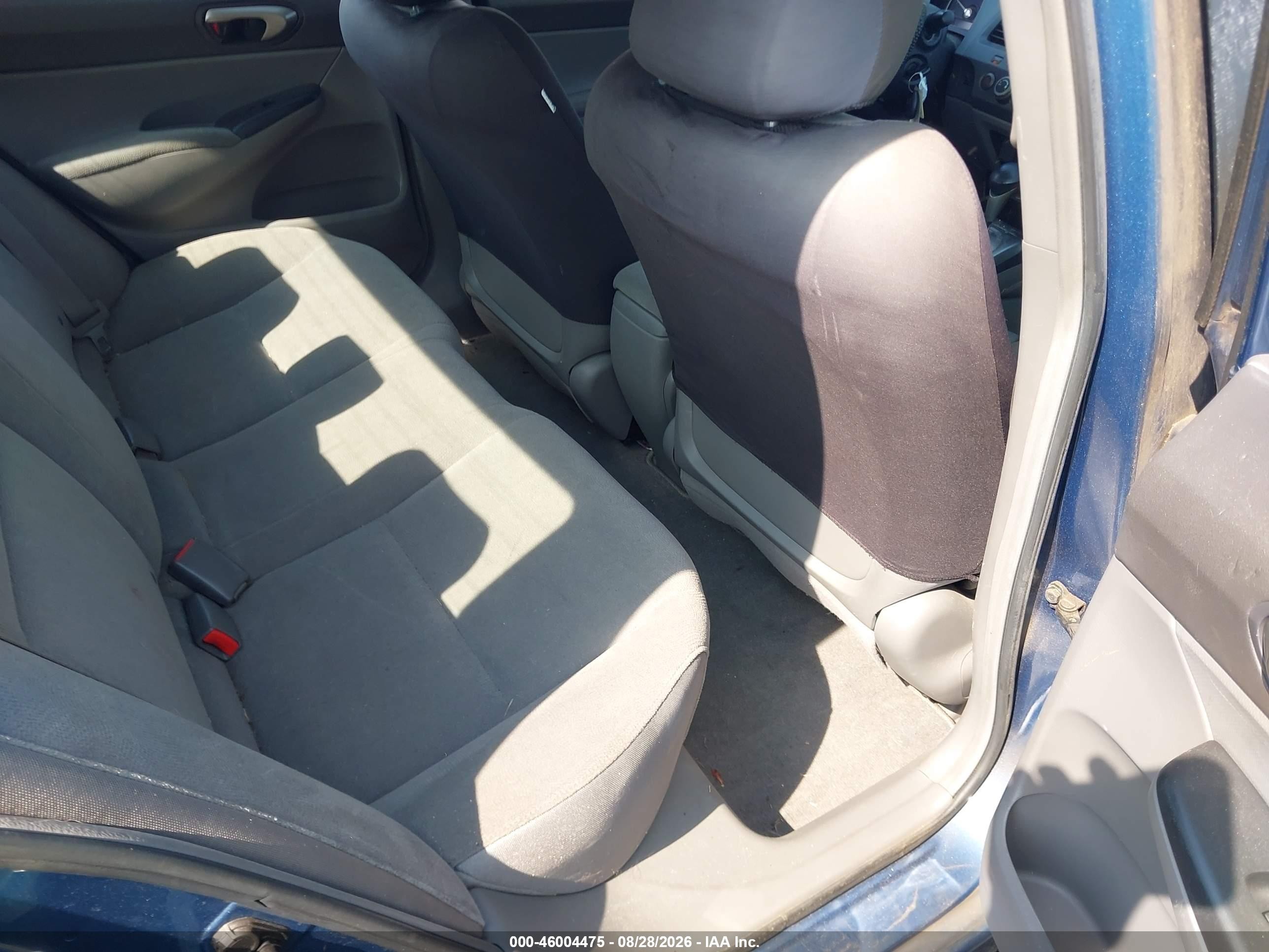 2008 Honda Civic Lx Blue vin: 1HGFA16588L004650