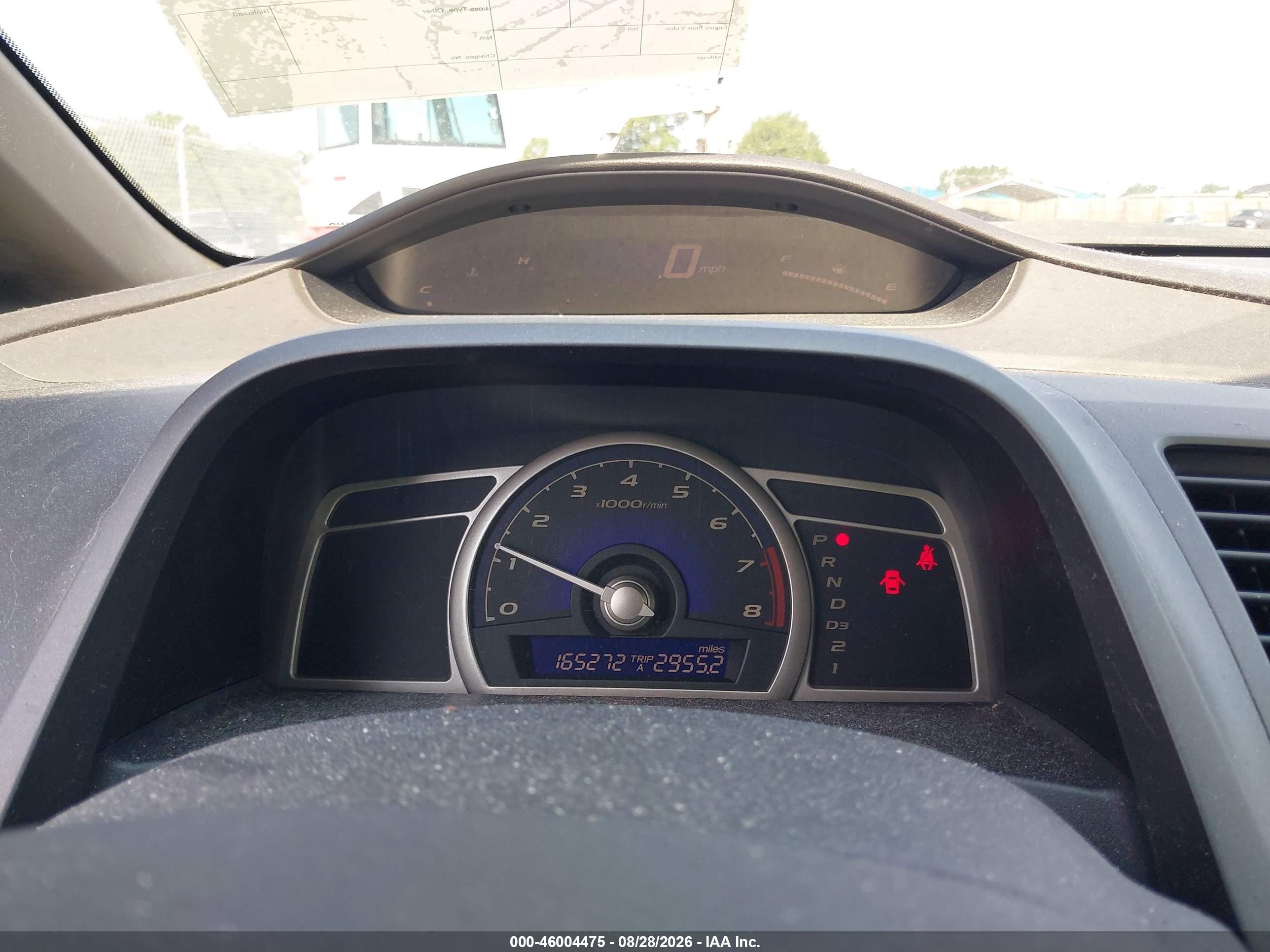 2008 Honda Civic Lx Blue vin: 1HGFA16588L004650