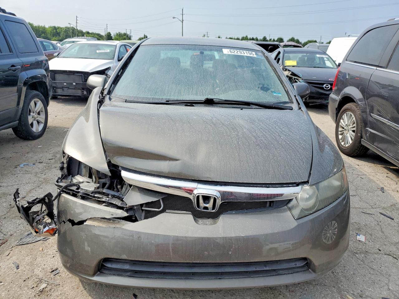 2008 Honda Civic Lx Gray vin: 1HGFA16588L017026