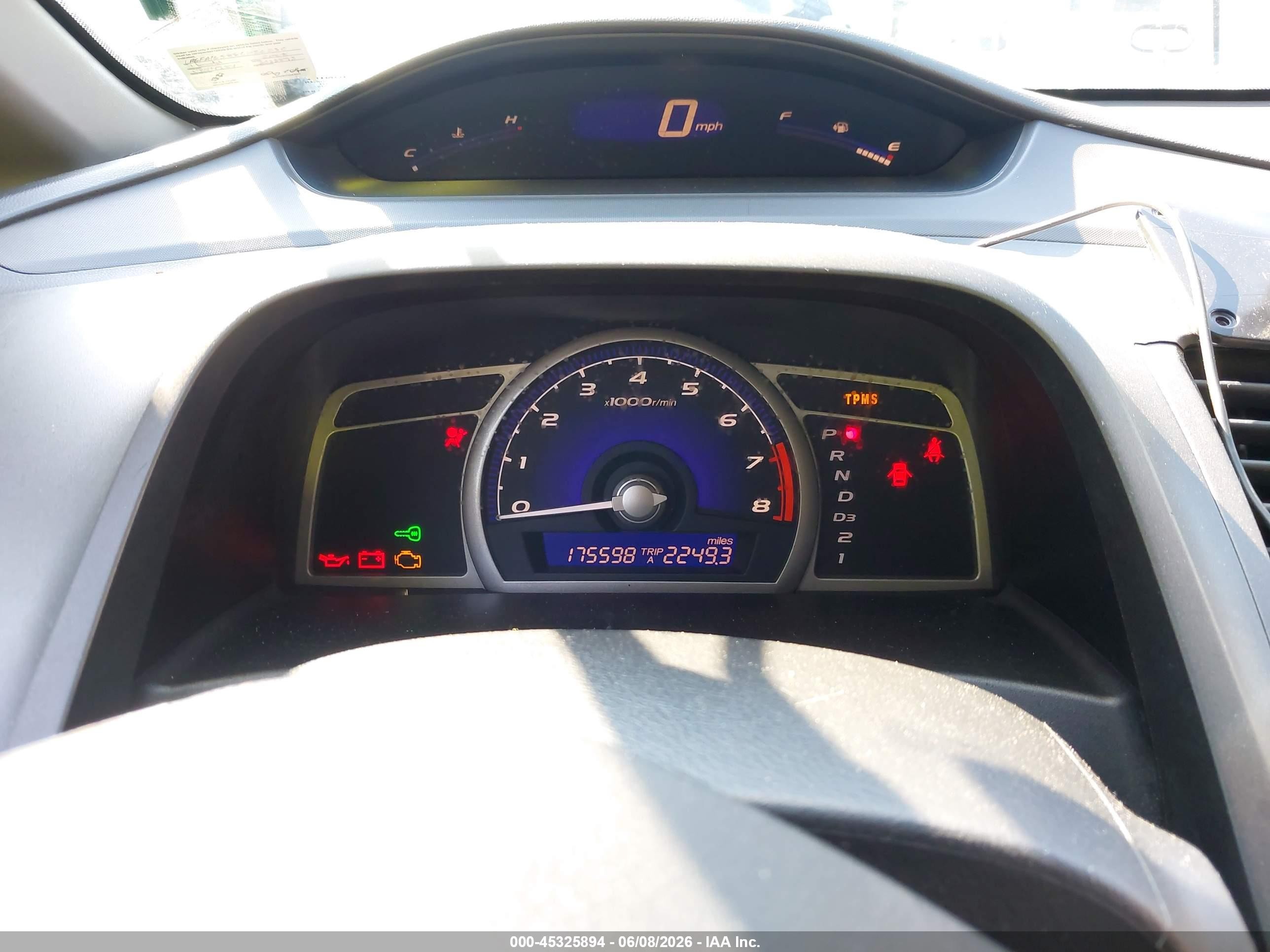 2008 Honda Civic Lx Синий vin: 1HGFA16588L026230