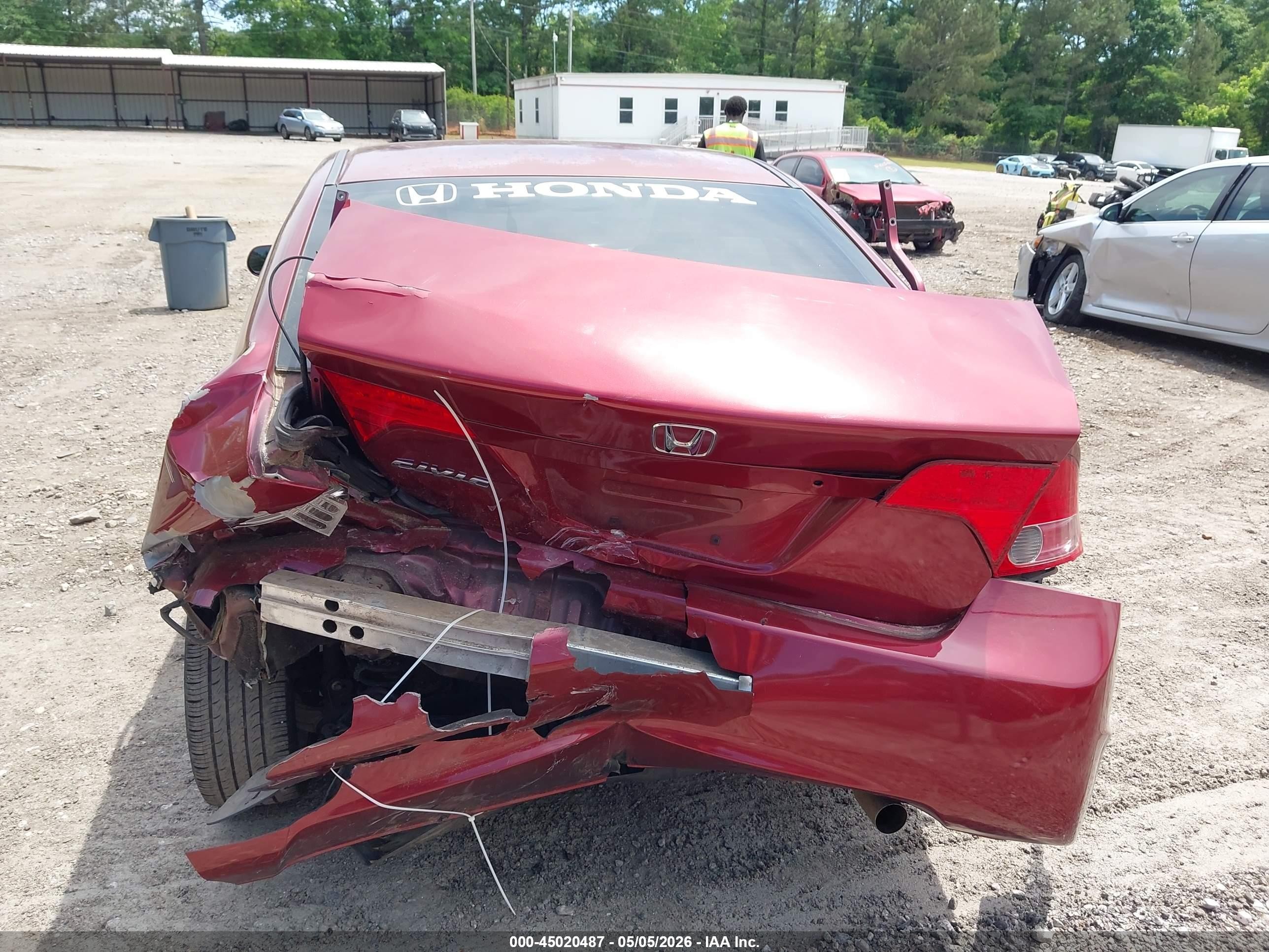 2008 Honda Civic Lx Red vin: 1HGFA16588L036661