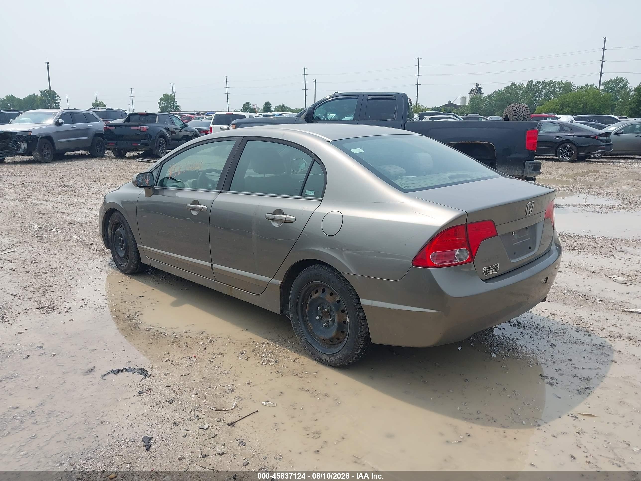 2008 Honda Civic Lx Желто-коричневый vin: 1HGFA16588L062533