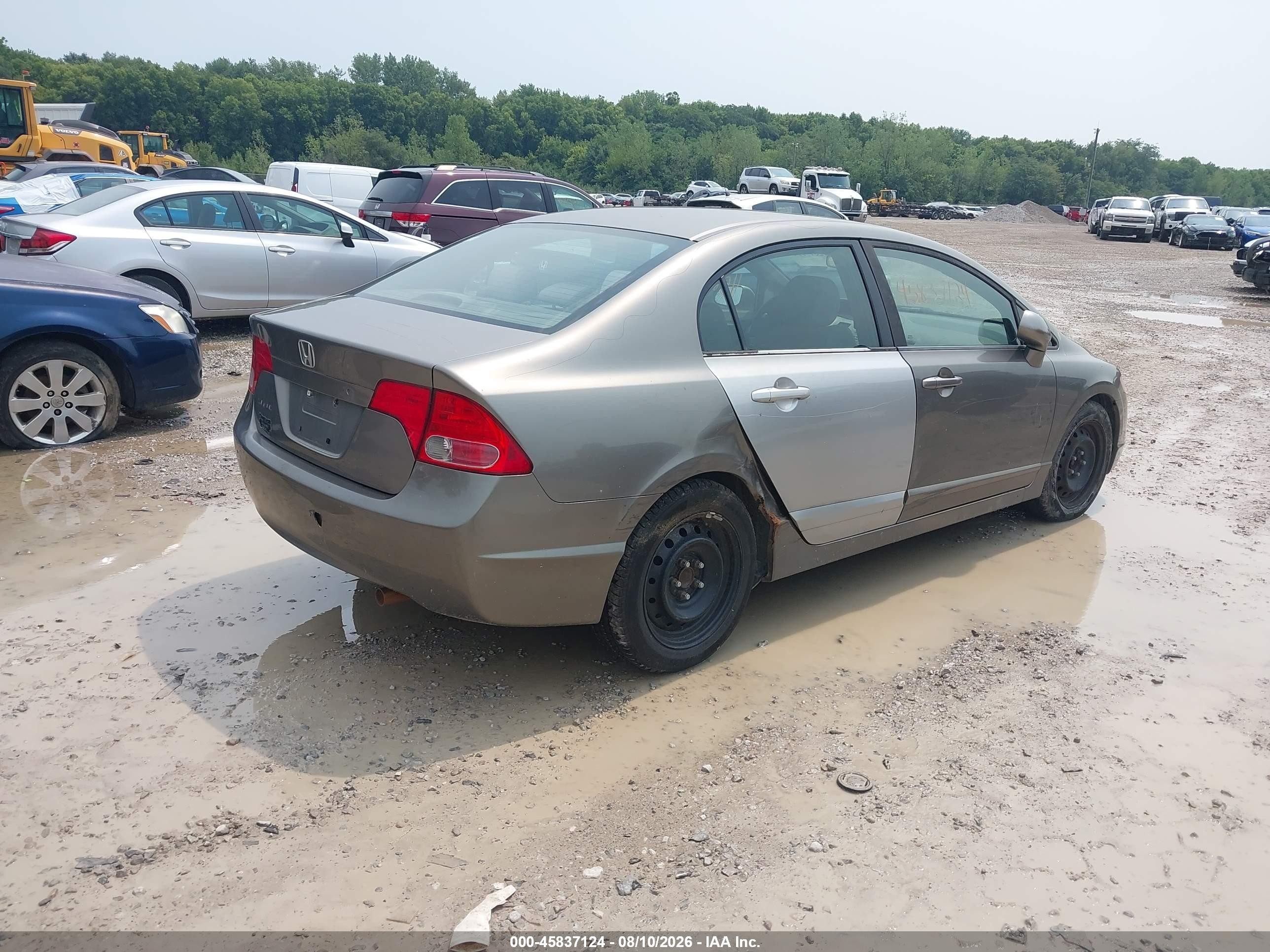 2008 Honda Civic Lx Желто-коричневый vin: 1HGFA16588L062533