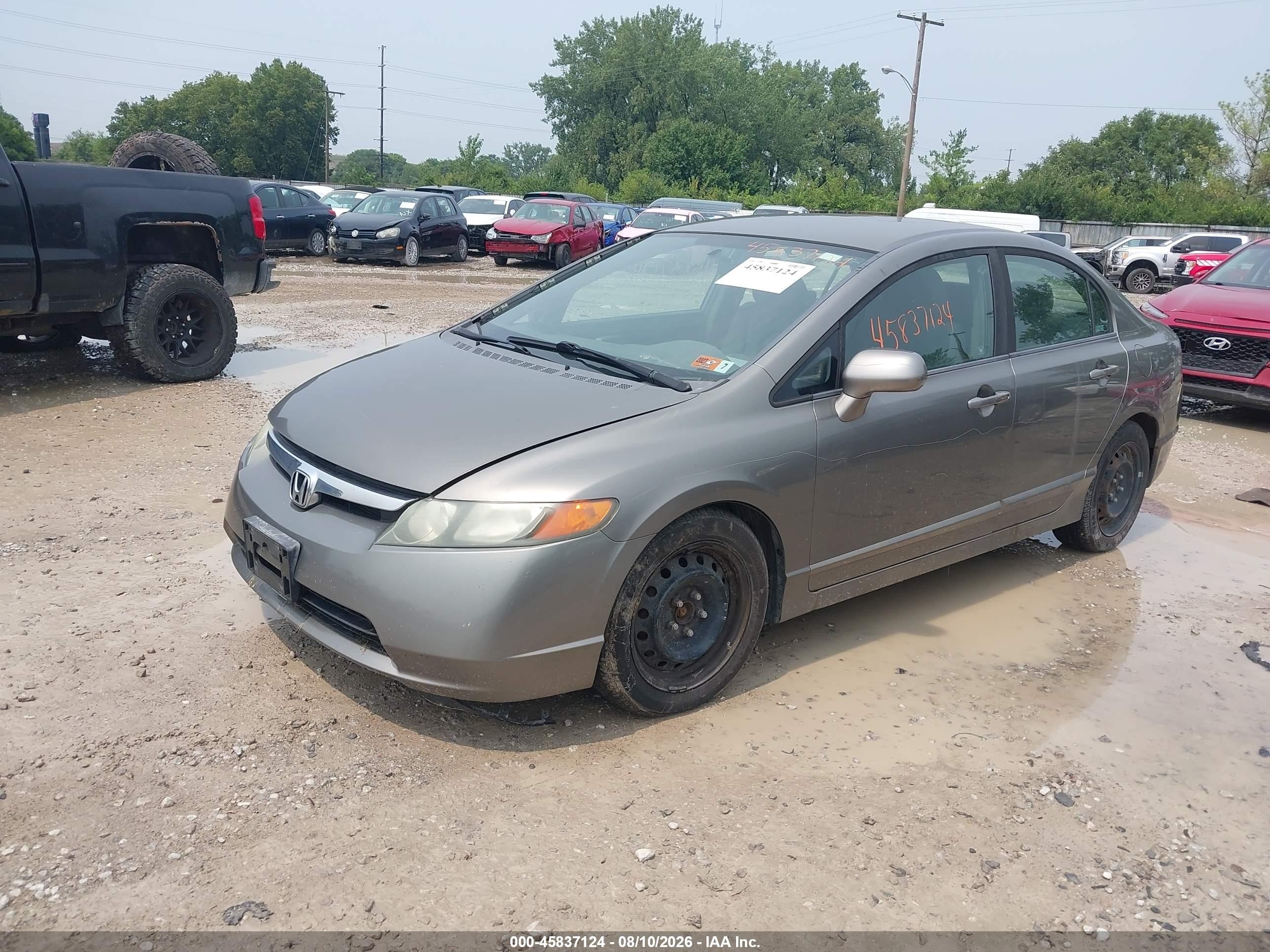 2008 Honda Civic Lx Желто-коричневый vin: 1HGFA16588L062533