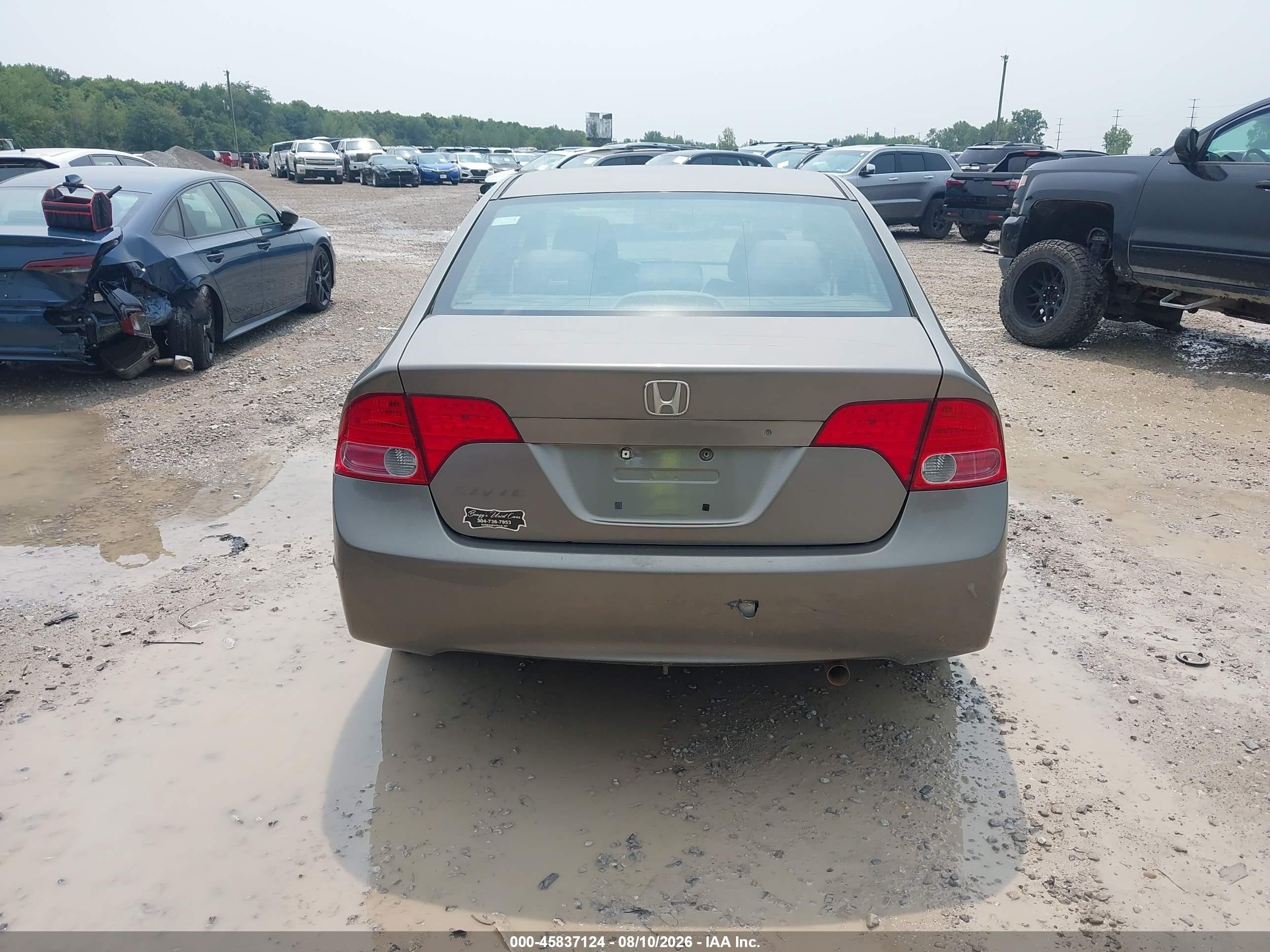 2008 Honda Civic Lx Желто-коричневый vin: 1HGFA16588L062533