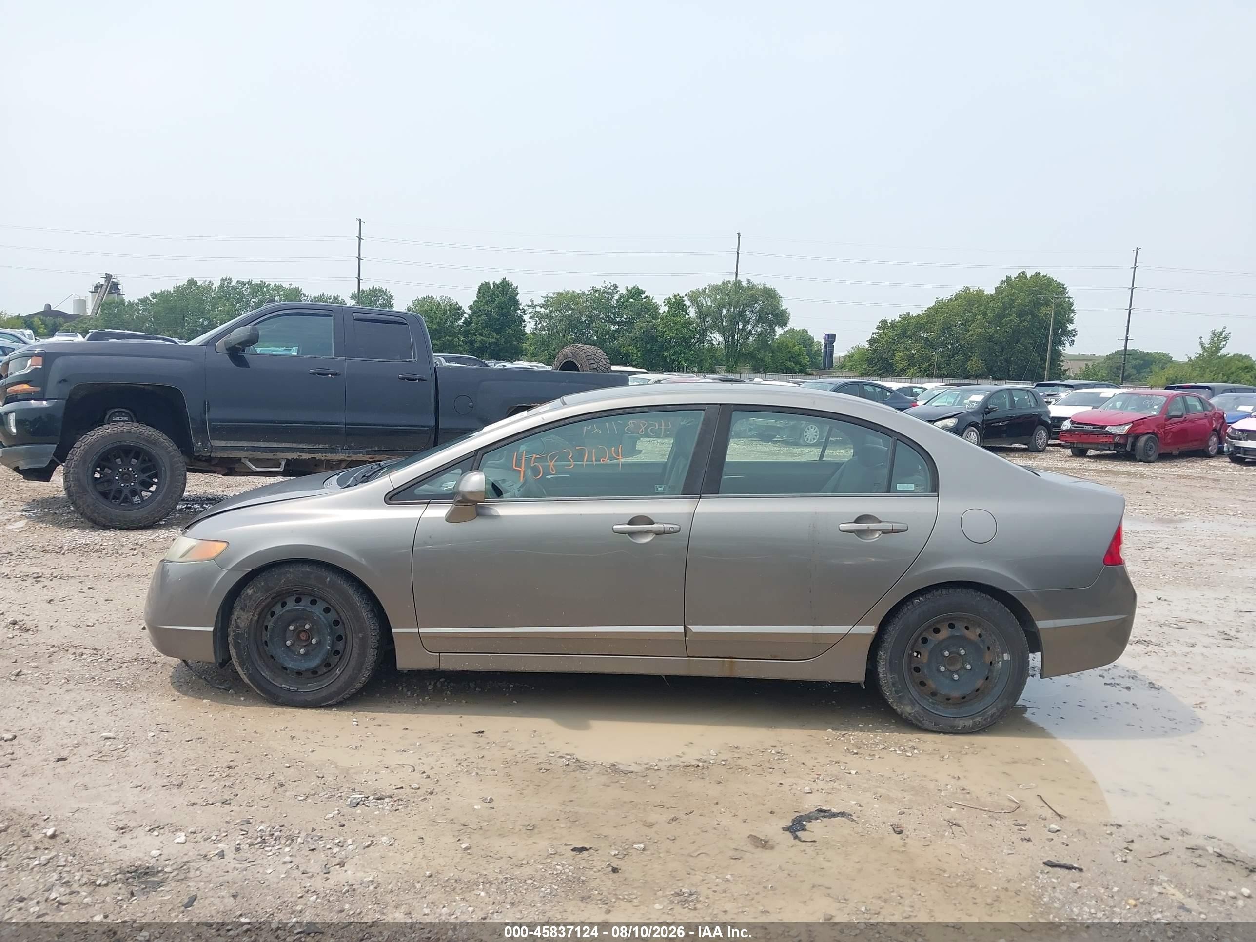 2008 Honda Civic Lx Желто-коричневый vin: 1HGFA16588L062533