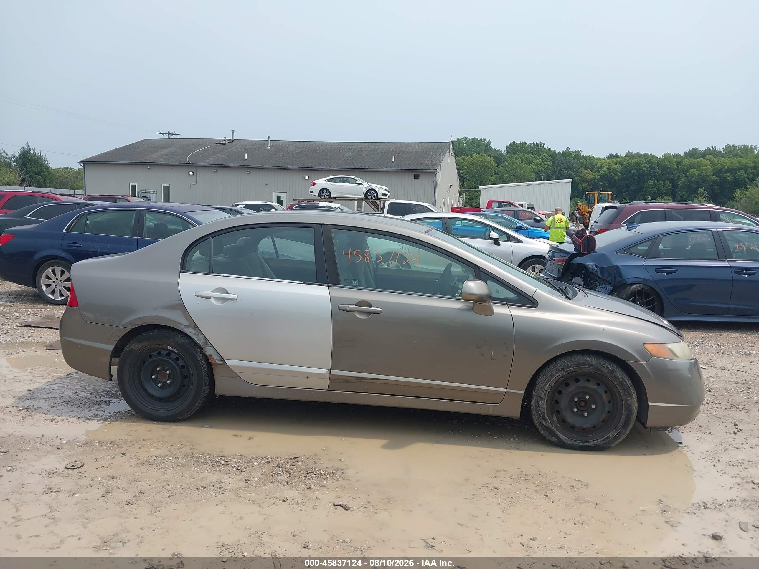 2008 Honda Civic Lx Желто-коричневый vin: 1HGFA16588L062533