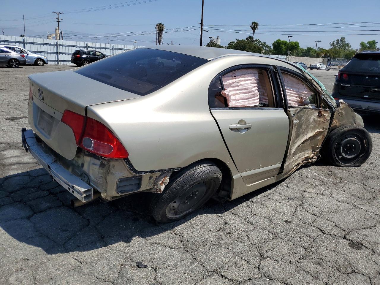 2008 Honda Civic Lx Beige vin: 1HGFA16588L082426