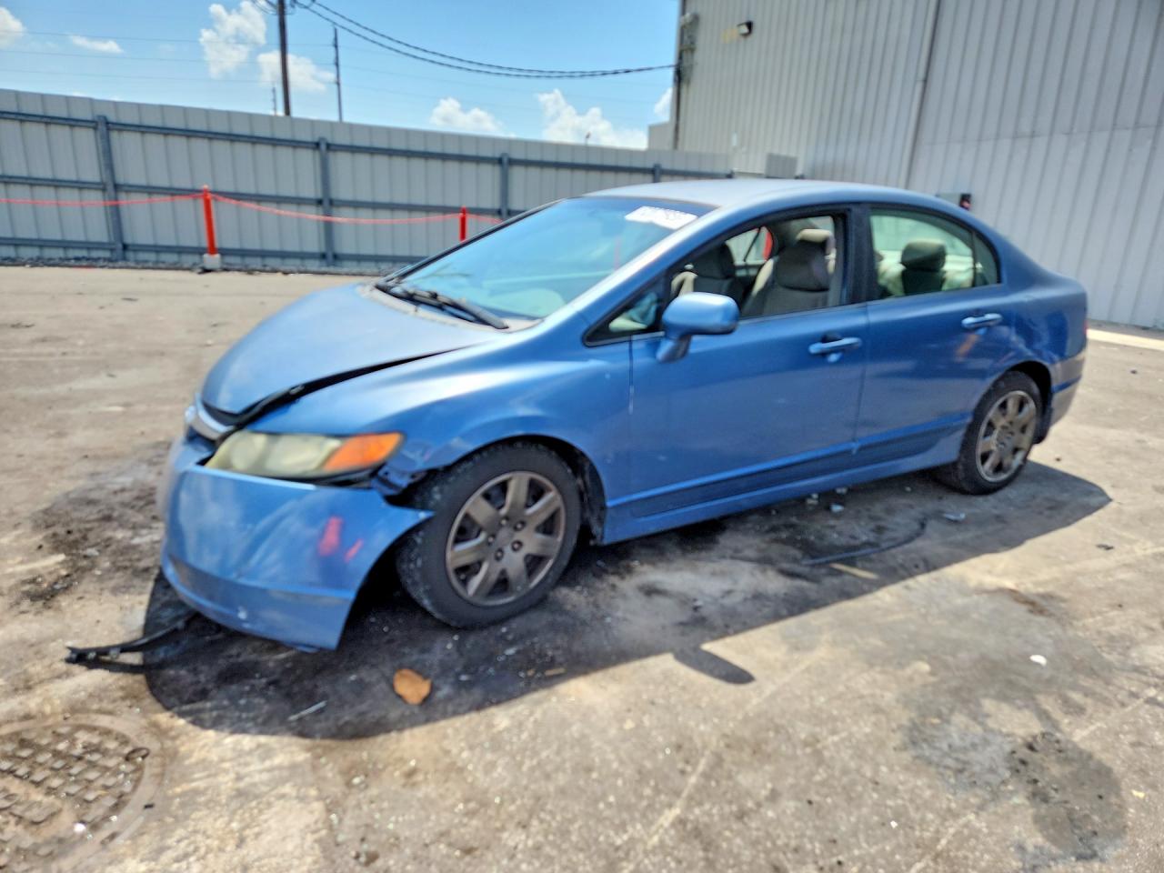 2008 Honda Civic Lx Синий vin: 1HGFA16588L092857