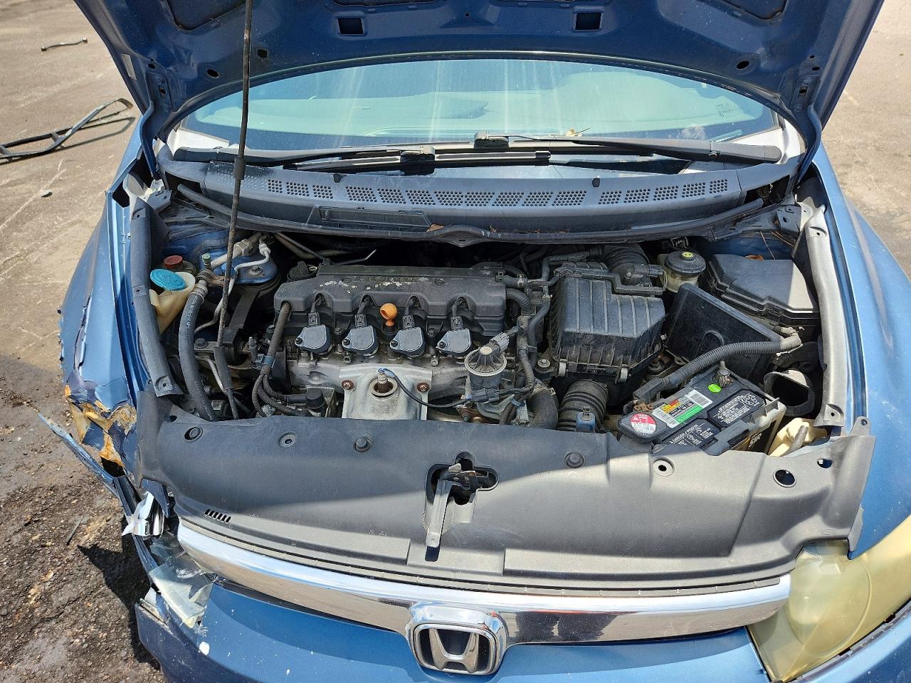 2008 Honda Civic Lx Blue vin: 1HGFA16588L092857